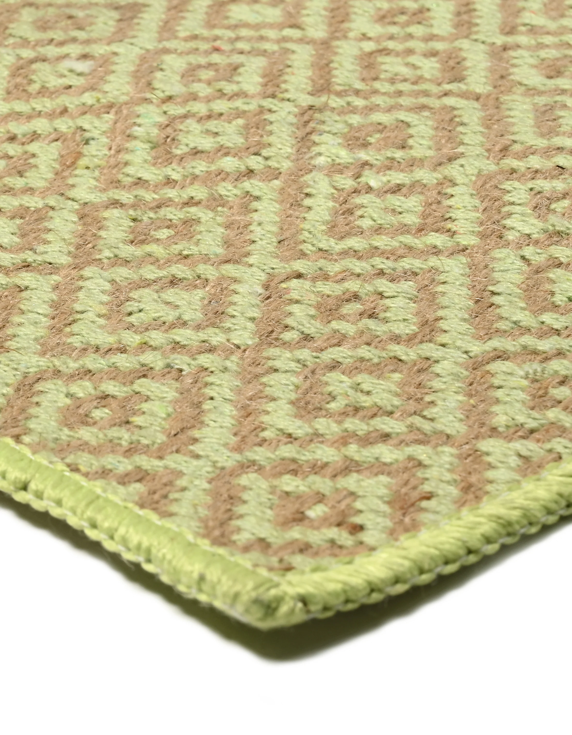 Mini Diamond Jute Cotton Woven Antiskid Carpet | Handcrafted Texture & Natural Tone - Image 19
