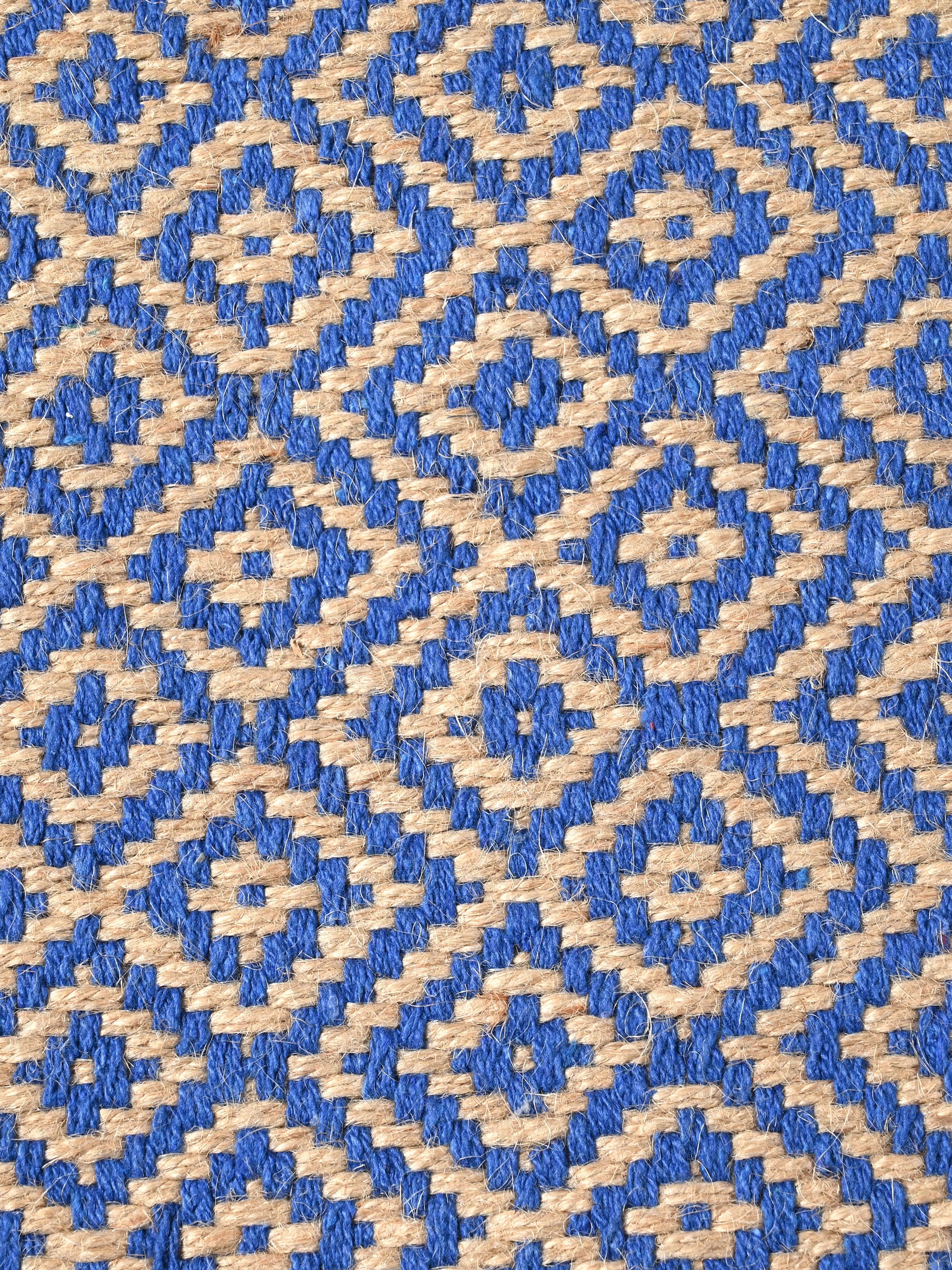 Mini Diamond Jute Cotton Woven Antiskid Carpet | Handcrafted Texture & Natural Tone - Image 24