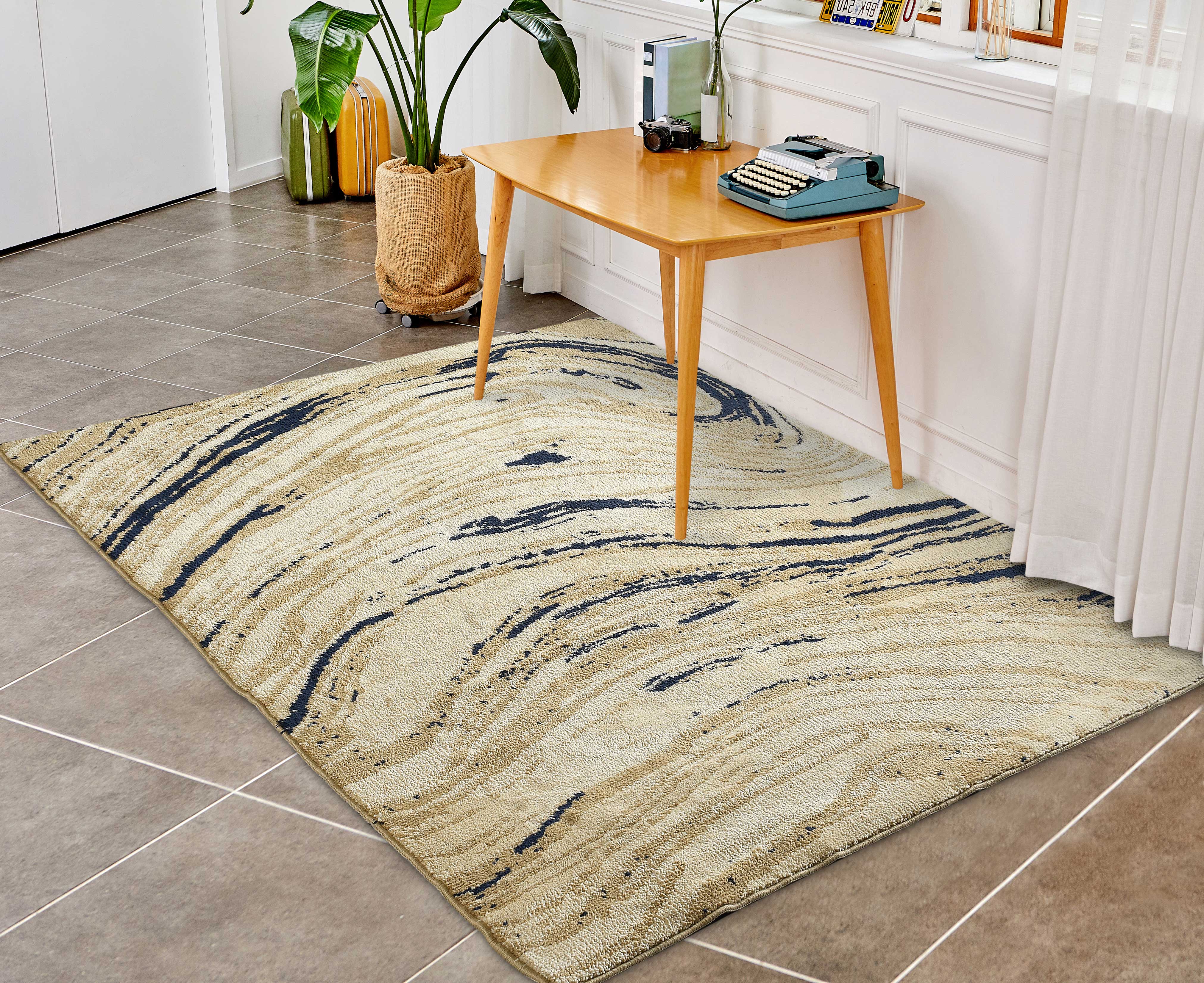 MORPHOS Yarn Art Carpet | Level Cut Shiny & Matte Yarns for Rich Contrast