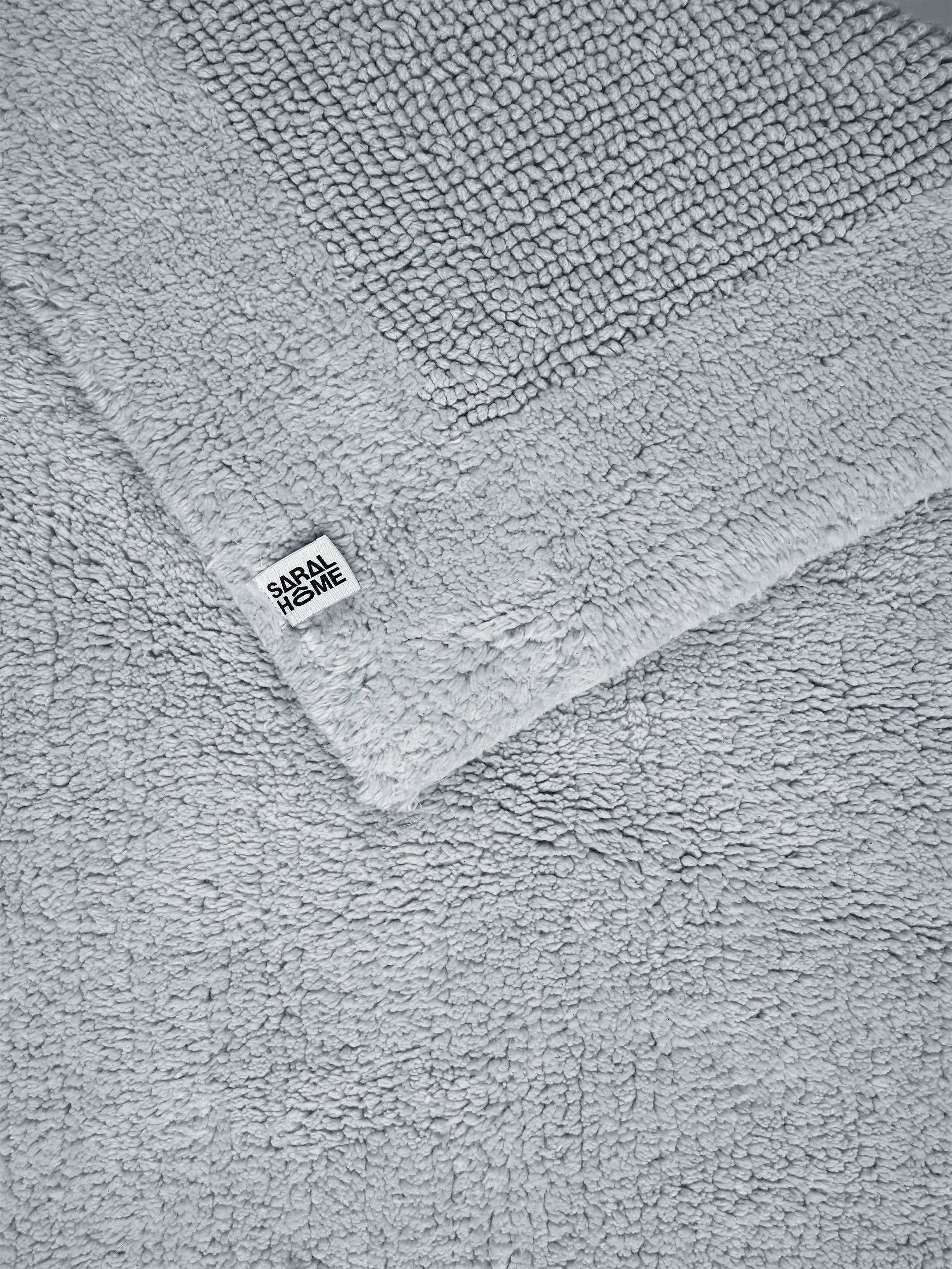Natural 100% Organic Cotton Reversible Plush Bathmat | 2 Pc Set | Eco-Friendly Comfort - Image 10