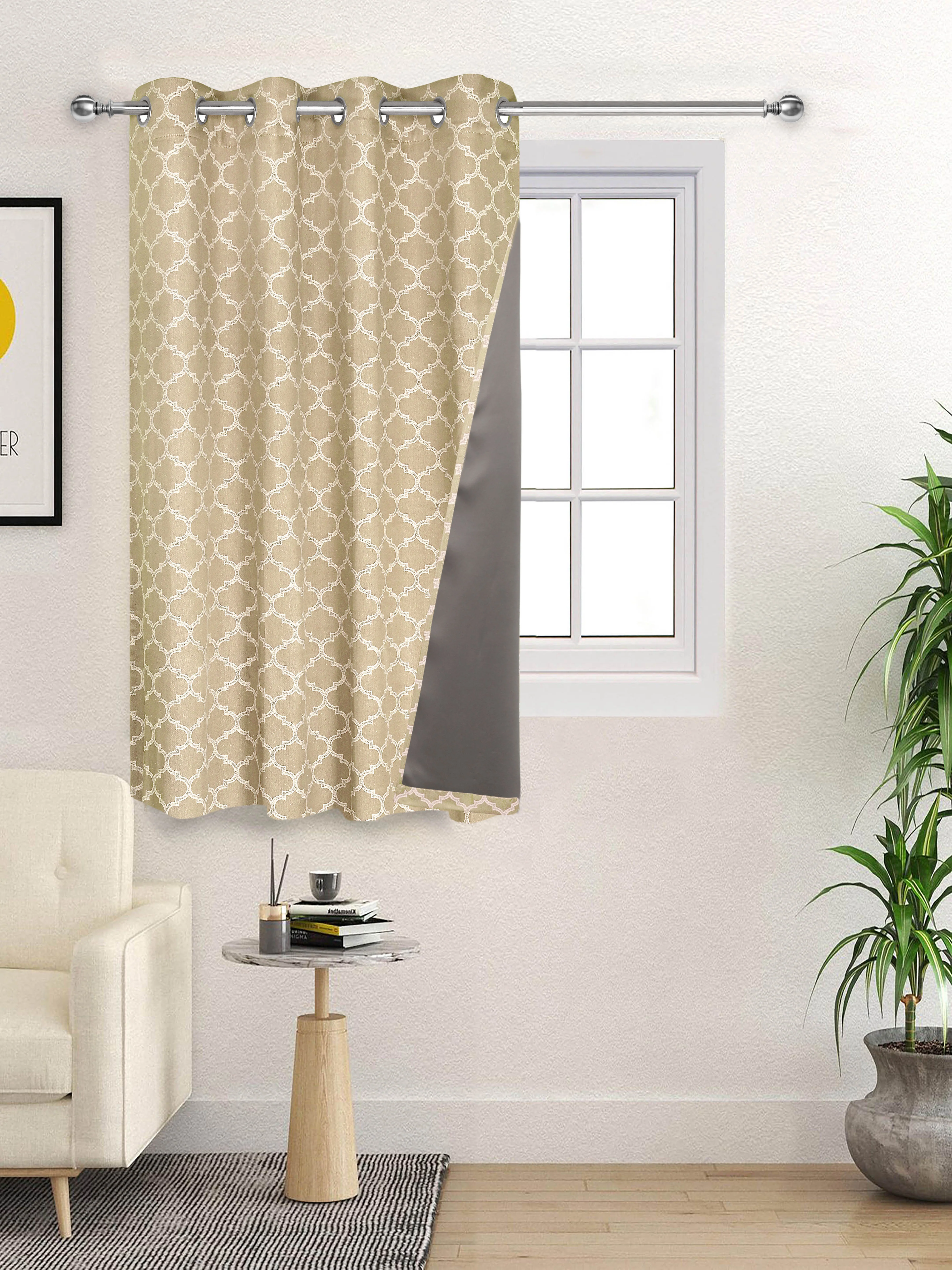 NOOR Cotton Curtains for Living Room | Elegant Drape & Breathable Fabric - Image 23