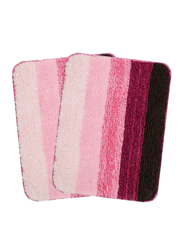 OMBRE Stripe Soft Anti Slip Bathset | 2 Pcs Set - Image 11