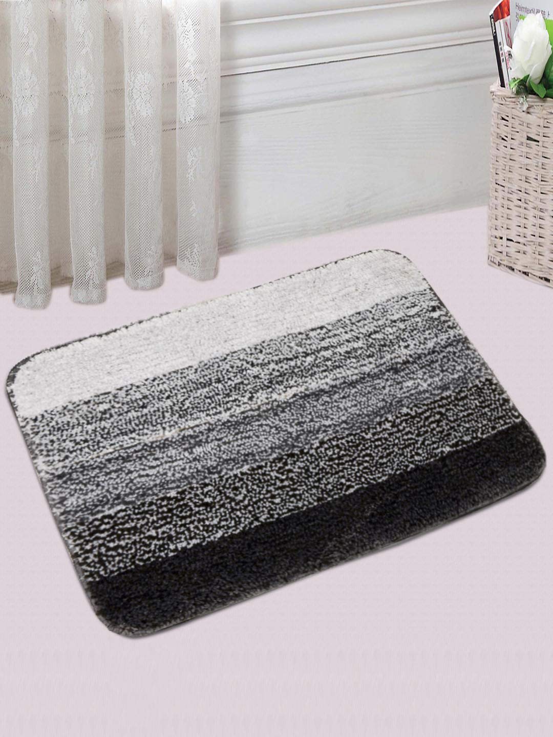 OMBRE Stripe Soft Anti Slip Bathset | 2 Pcs Set - Image 2