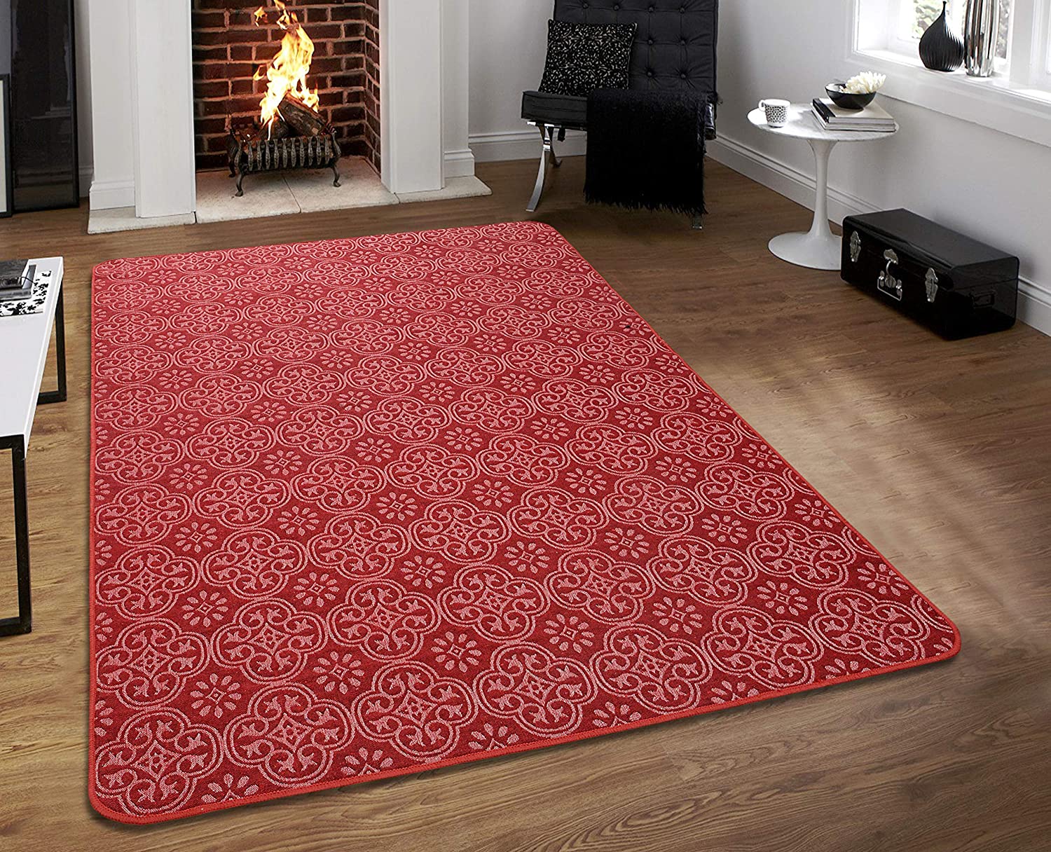 ORNAMENTAL Flatweave Jacquard Carpet. - Image 7