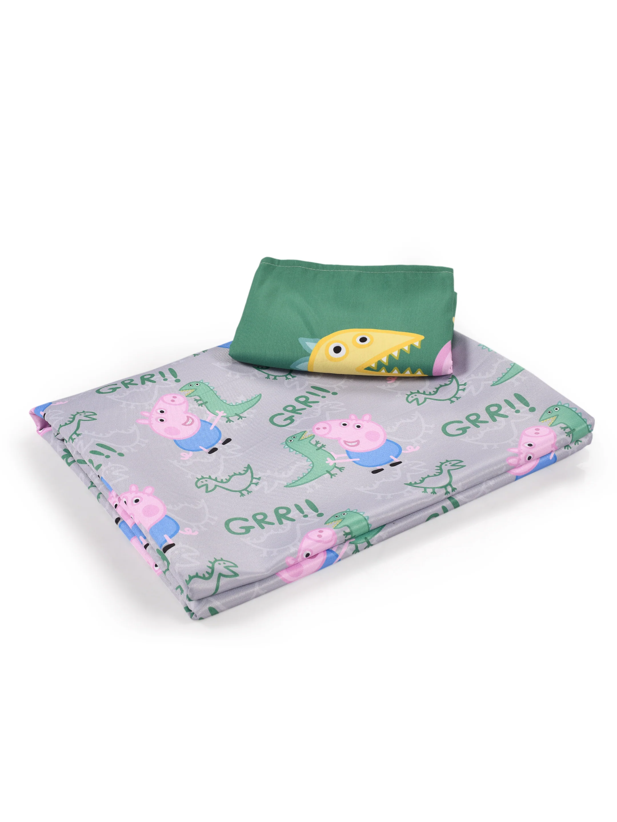 Peppa Pig Single Size Bedsheet | Cotton with 1 Pillow Cover (60x90 cm, 17x27") - Image 2