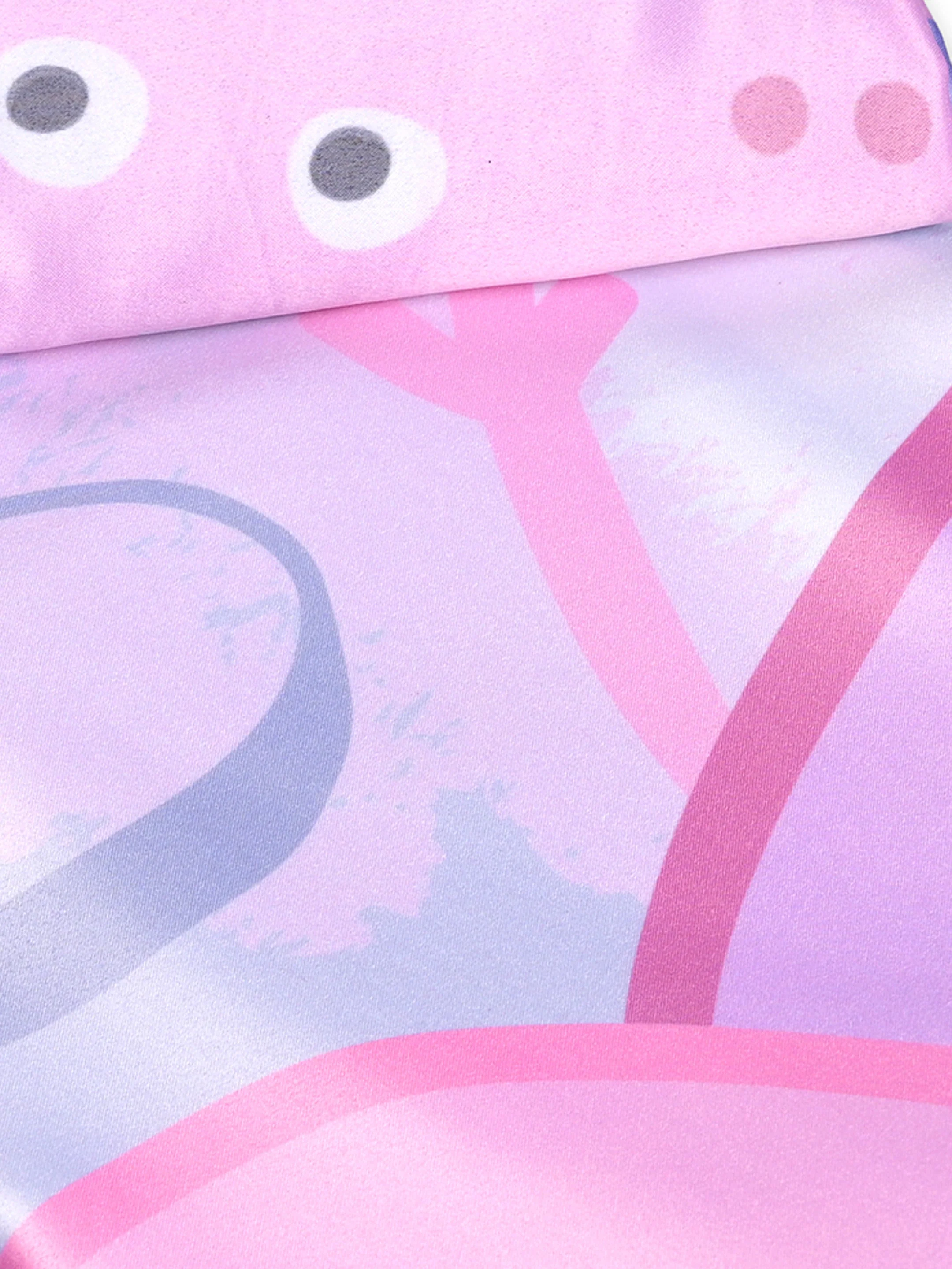 Peppa Pig Kids Bed Sheet Combo | 1 Pillow Cover & Shaped Cushion Included | 60x90 Inches - Image 2