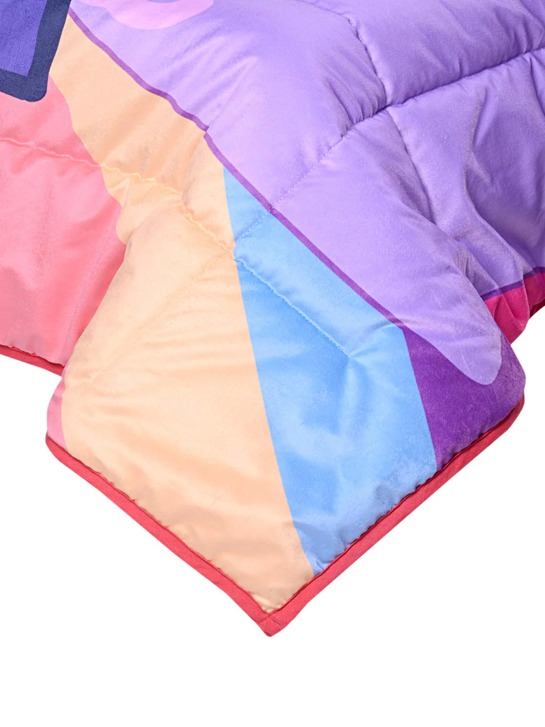 Peppa Pig Velvet Quilt with 2 Cushions- Pink, 135X210 Cms - Image 4