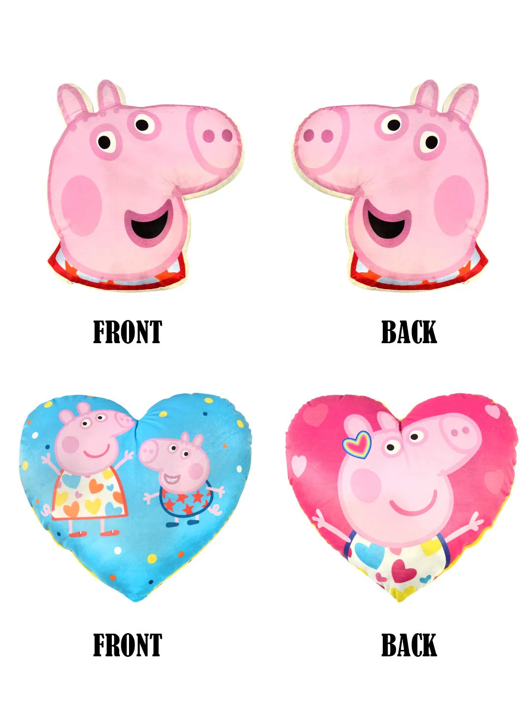 Peppa Pig Velvet Quilt with 2 Cushions- Pink, 135X210 Cms - Image 6