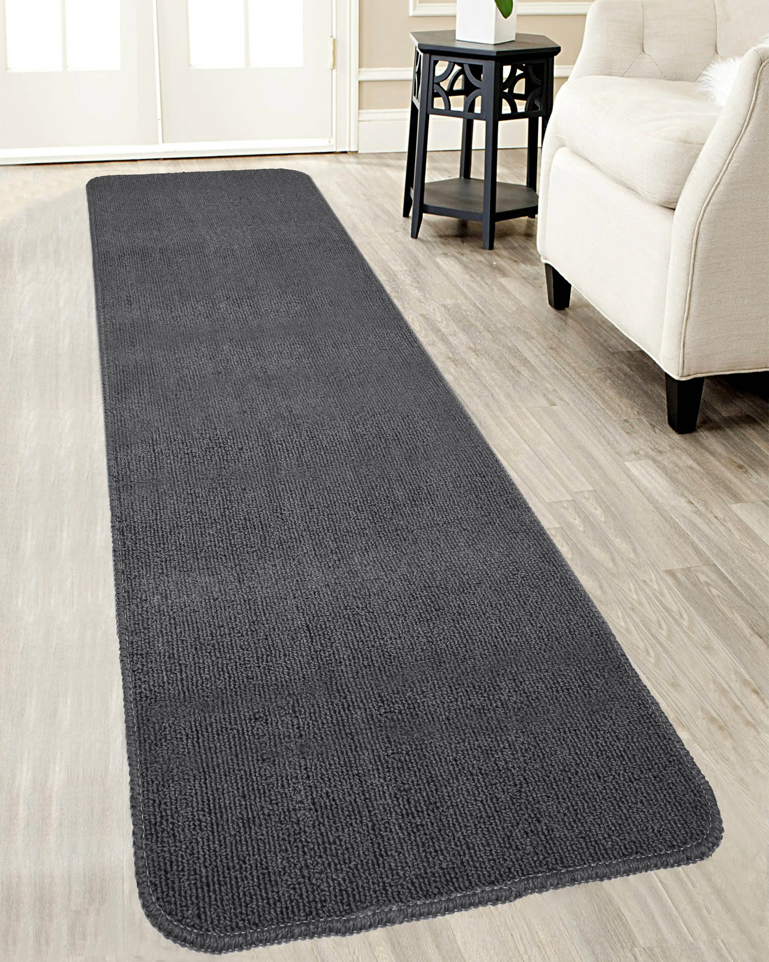 Solid Plain Floor Runner | Soft, Durable & Washable | Ideal for Hallway or Bedside Use - Image 43