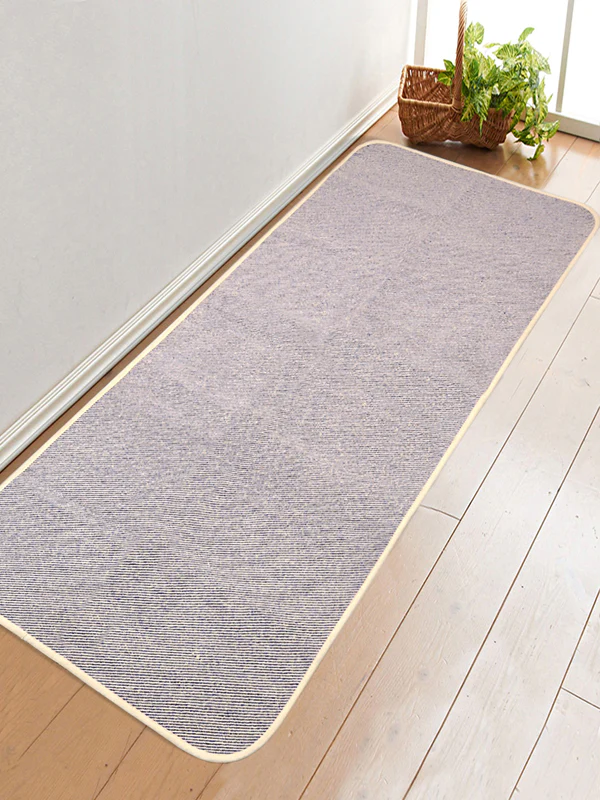 Plain Solid Cotton Anti-Slip Yoga Mat | Polyester Backing | Cushion Comfort - Image 19