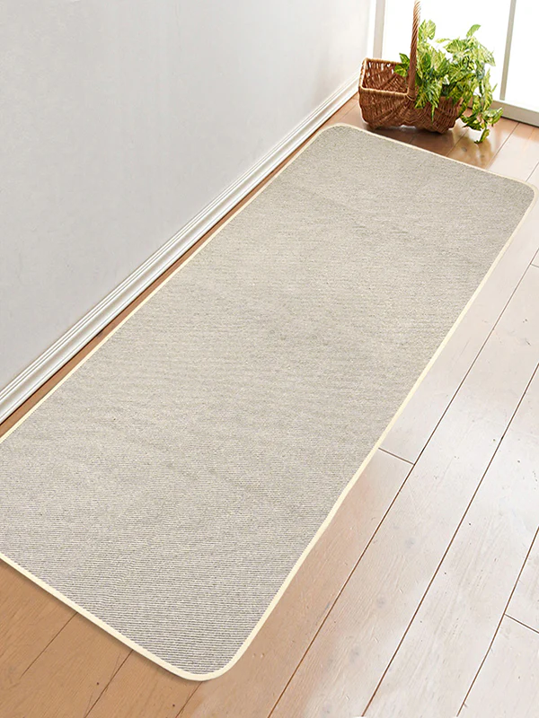 Plain Solid Cotton Anti-Slip Yoga Mat | Polyester Backing | Cushion Comfort