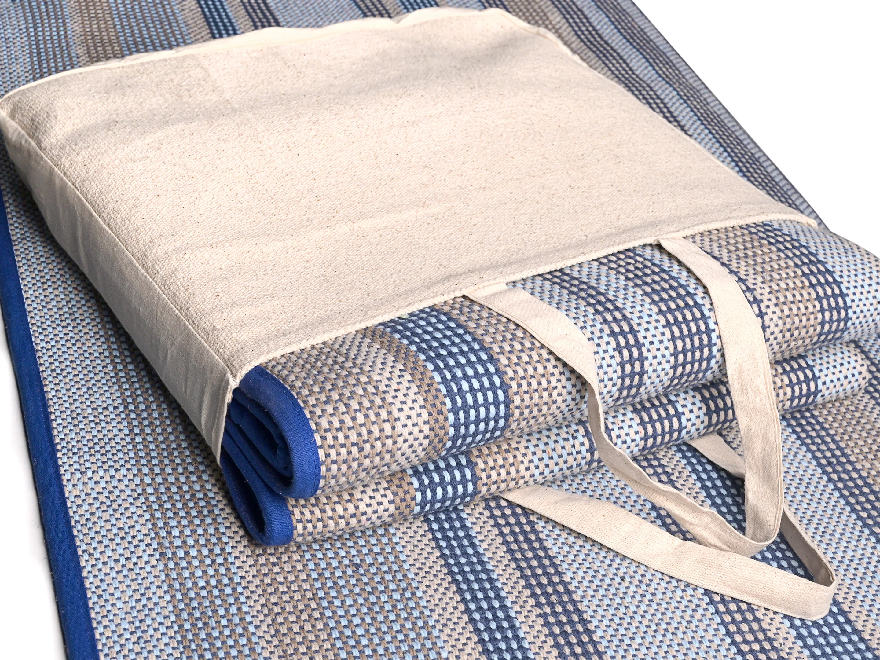 Prana Cotton Yoga Mat | Eco-Friendly & Sweat Resistant - Image 12