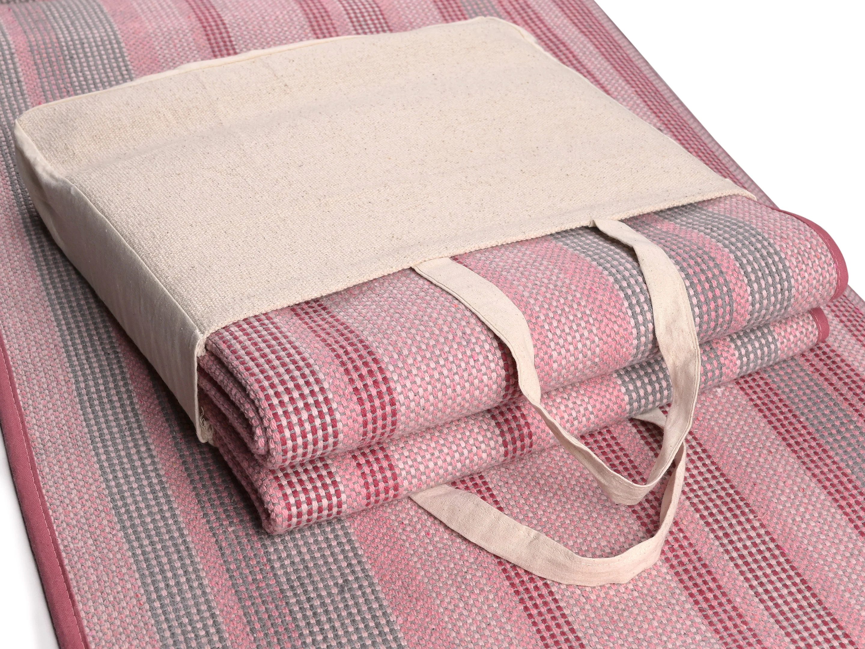 Prana Cotton Yoga Mat | Eco-Friendly & Sweat Resistant - Image 26