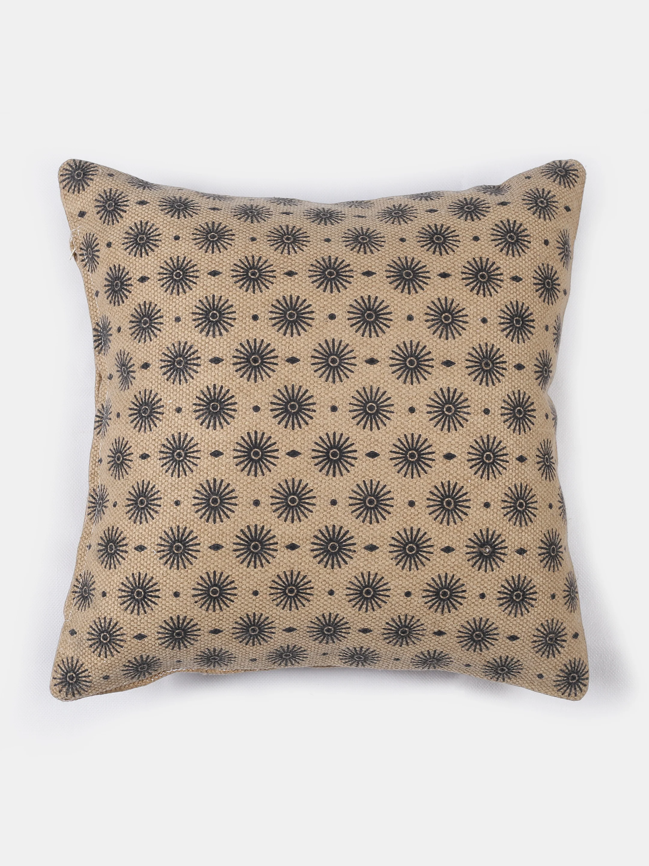 Mandala Earthy Block Print Cotton Cushion Cover - (Set of 2) - Image 3