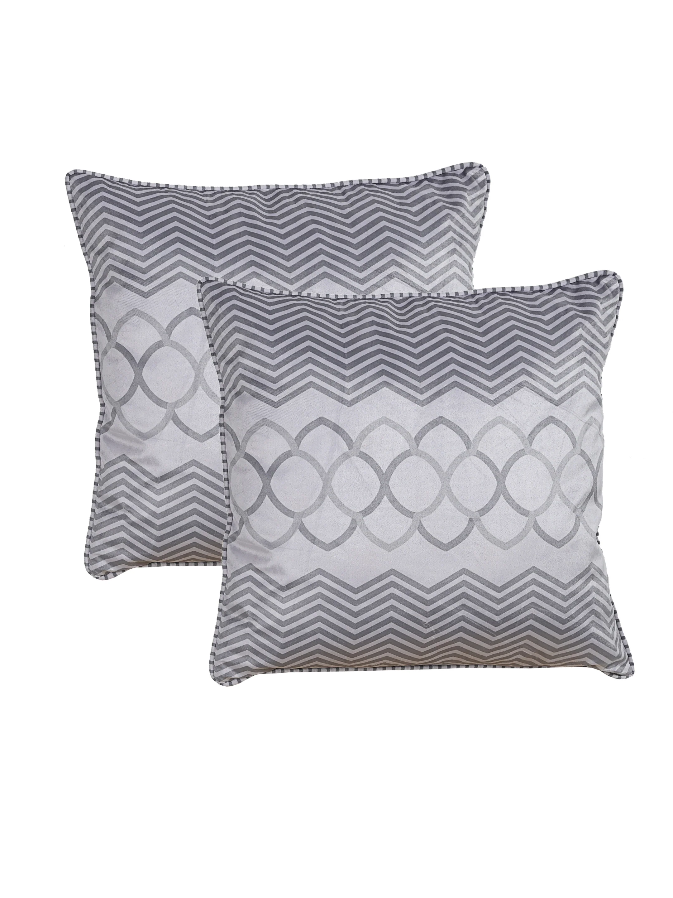 Quiet Space Velvet Cushion Covers | Digital Print | Set of 2 - Image 4