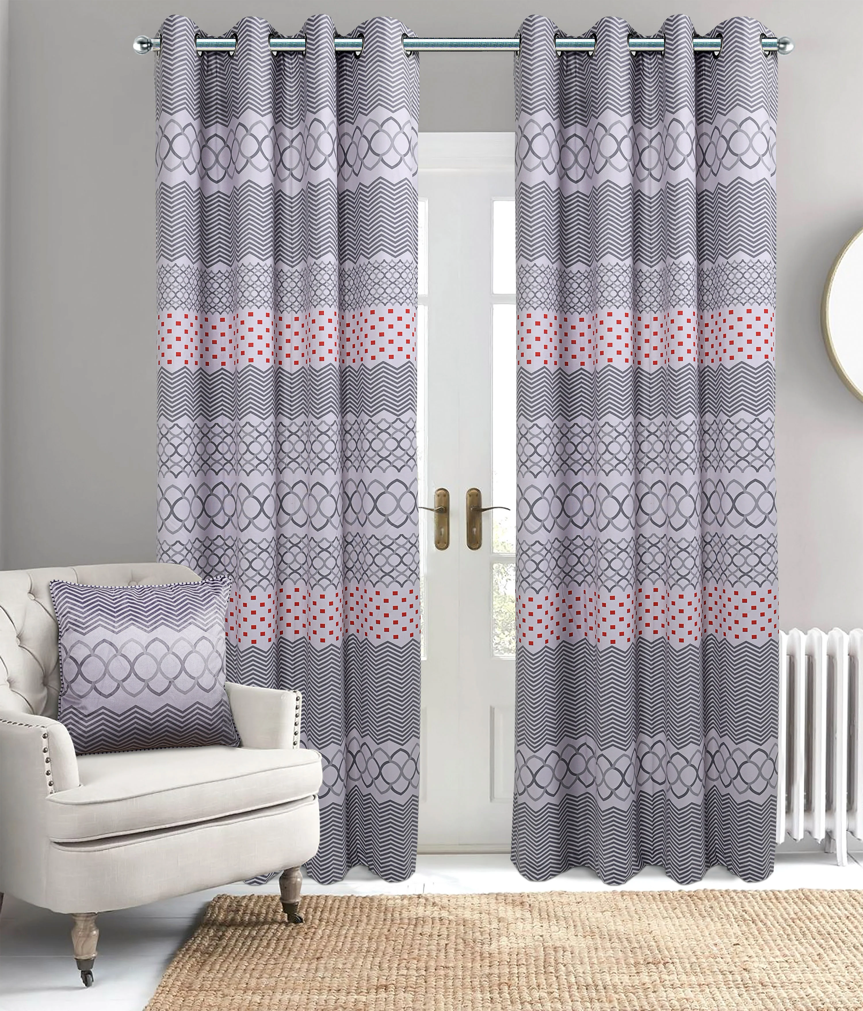 Quiet Space Velvet Cushion Covers | Digital Print | Set of 2 - Image 5