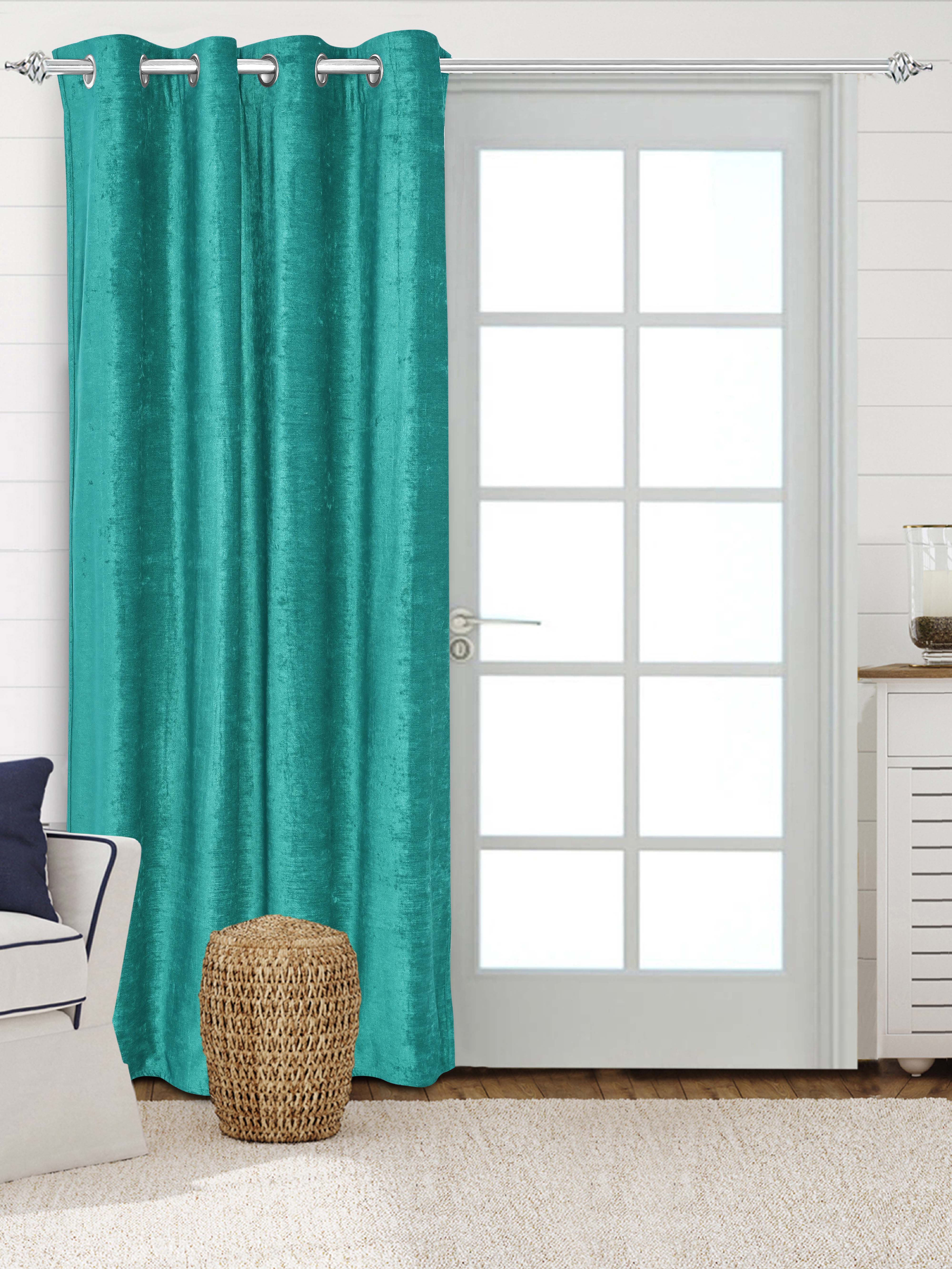 Reversible Glaze Blackout Curtain | Double Sided Satin & Velvet | Washable Non-Fading Non Shrinking - Image 10