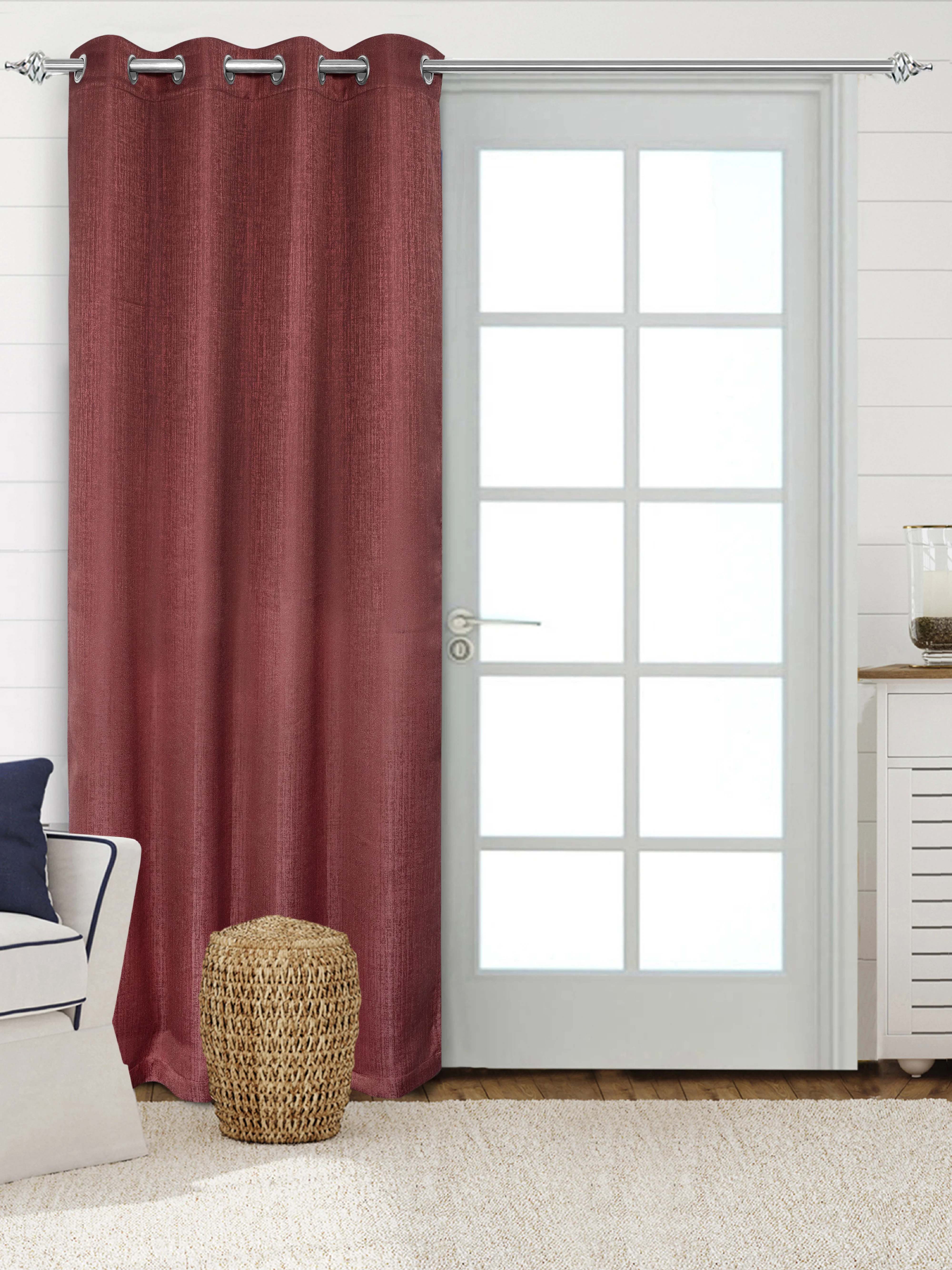 Reversible Glaze Blackout Curtain | Double Sided Satin & Velvet | Washable Non-Fading Non Shrinking - Image 15