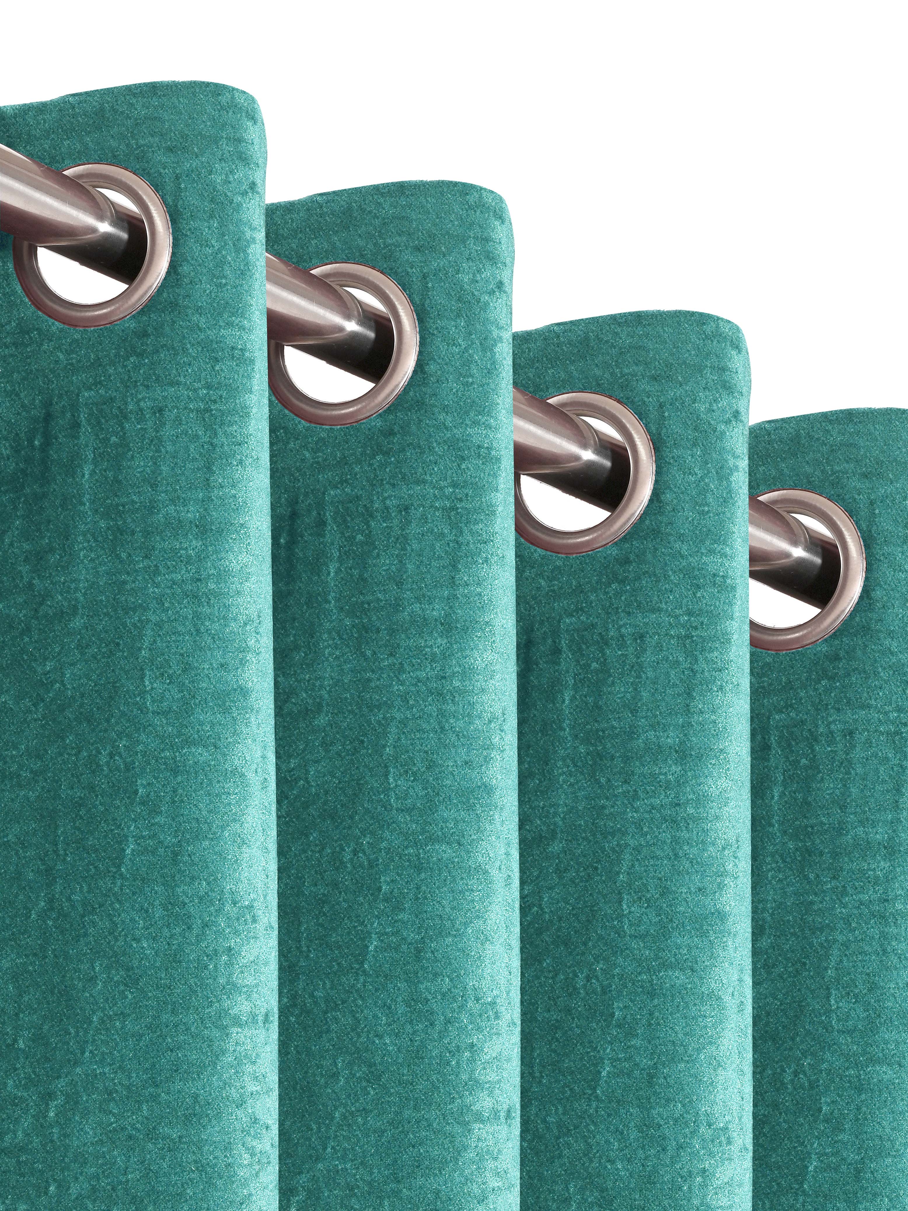 Reversible Glaze Blackout Curtain | Double Sided Satin & Velvet | Washable Non-Fading Non Shrinking - Image 7