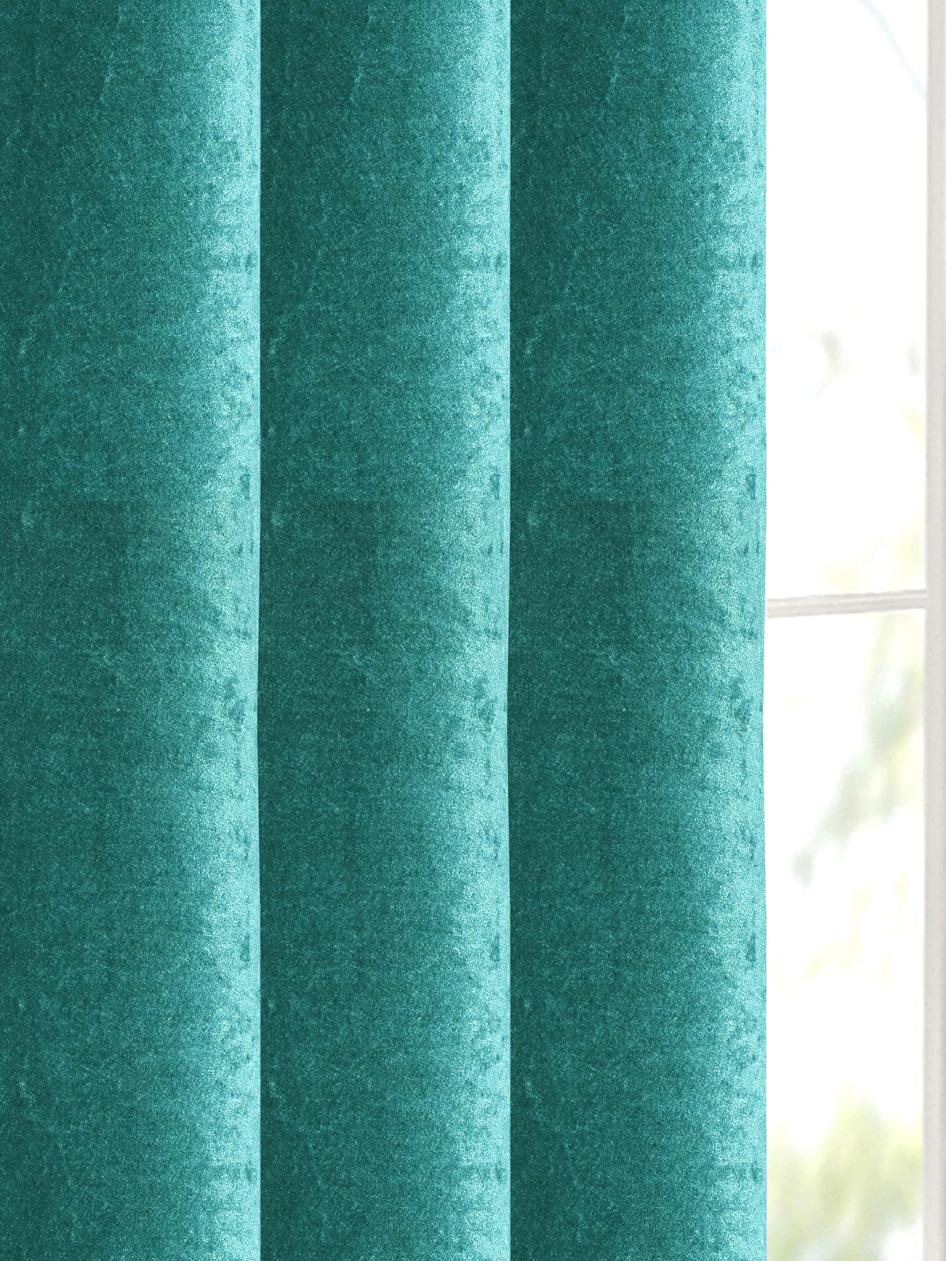 Reversible Glaze Blackout Curtain | Double Sided Satin & Velvet | Washable Non-Fading Non Shrinking - Image 8