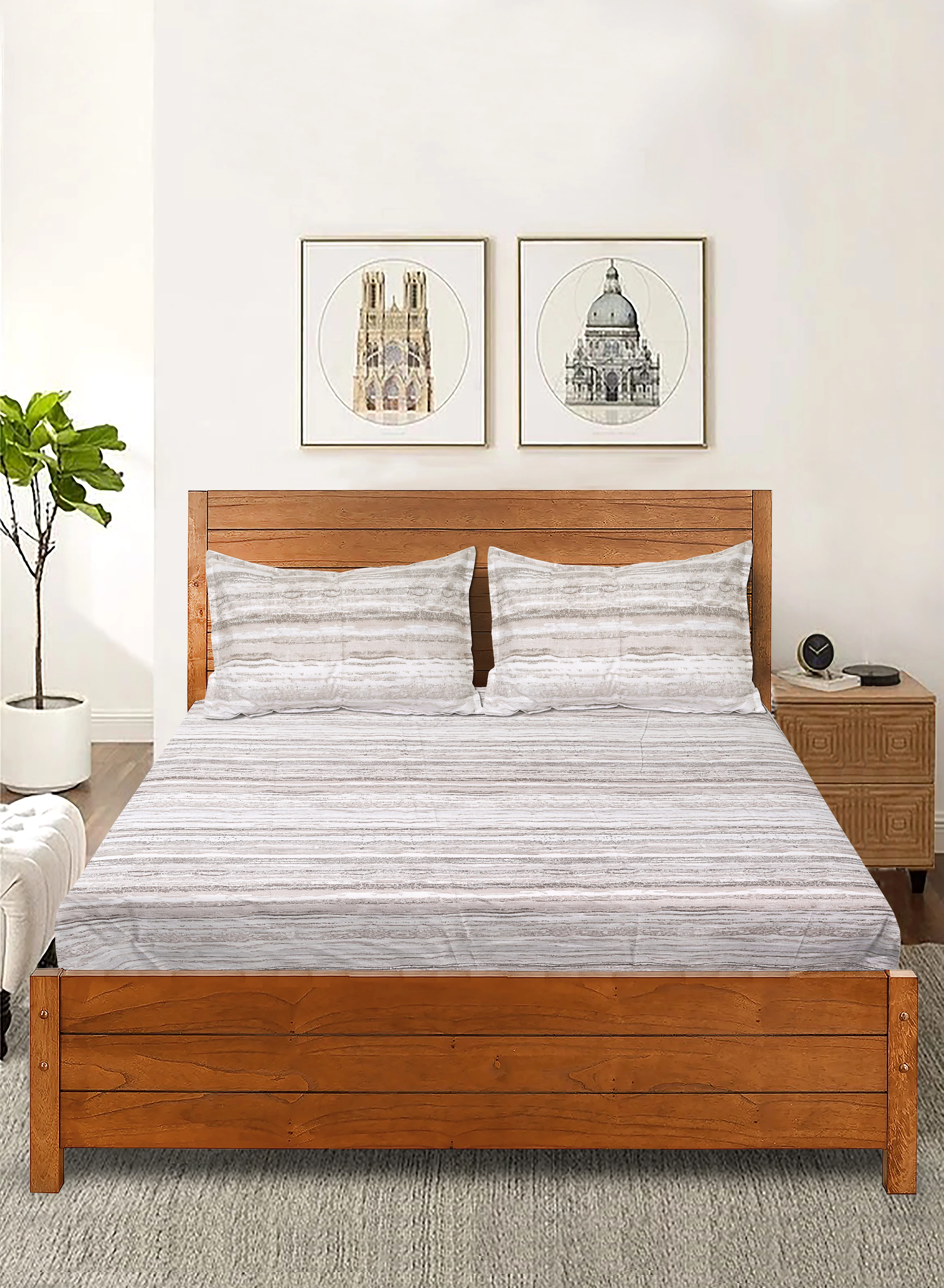 Rive Soft Bed Sheet Set | Comfortable & Breathable | Includes 2 Pillow Covers - Image 5
