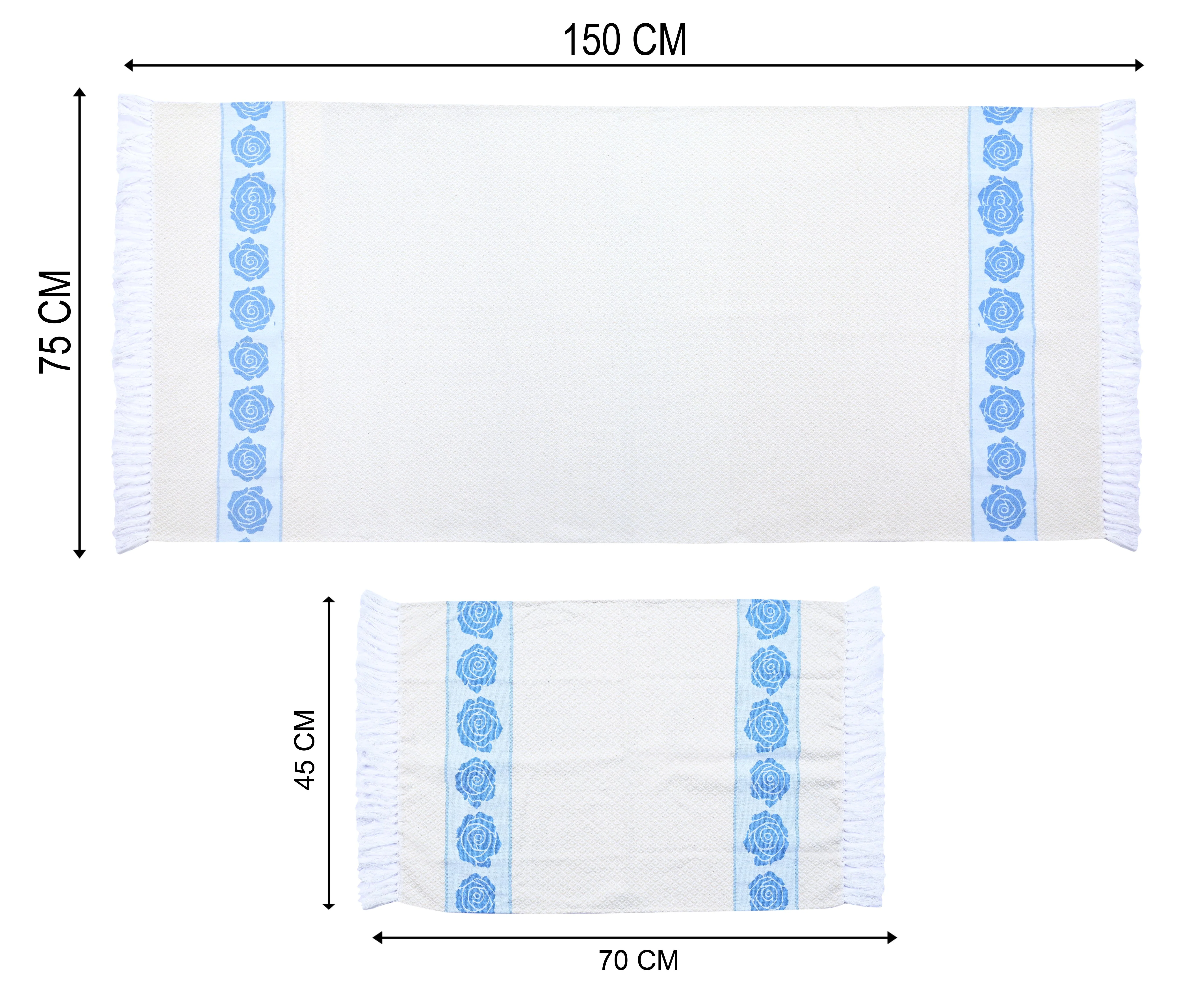 Rose Pure Cotton Bath & Hand Towel Set | Quick Dry Soft Towels | Bathing Kitchen Hand Towel Gym | Men & Women | Bathroom Accessories Set | - Image 21