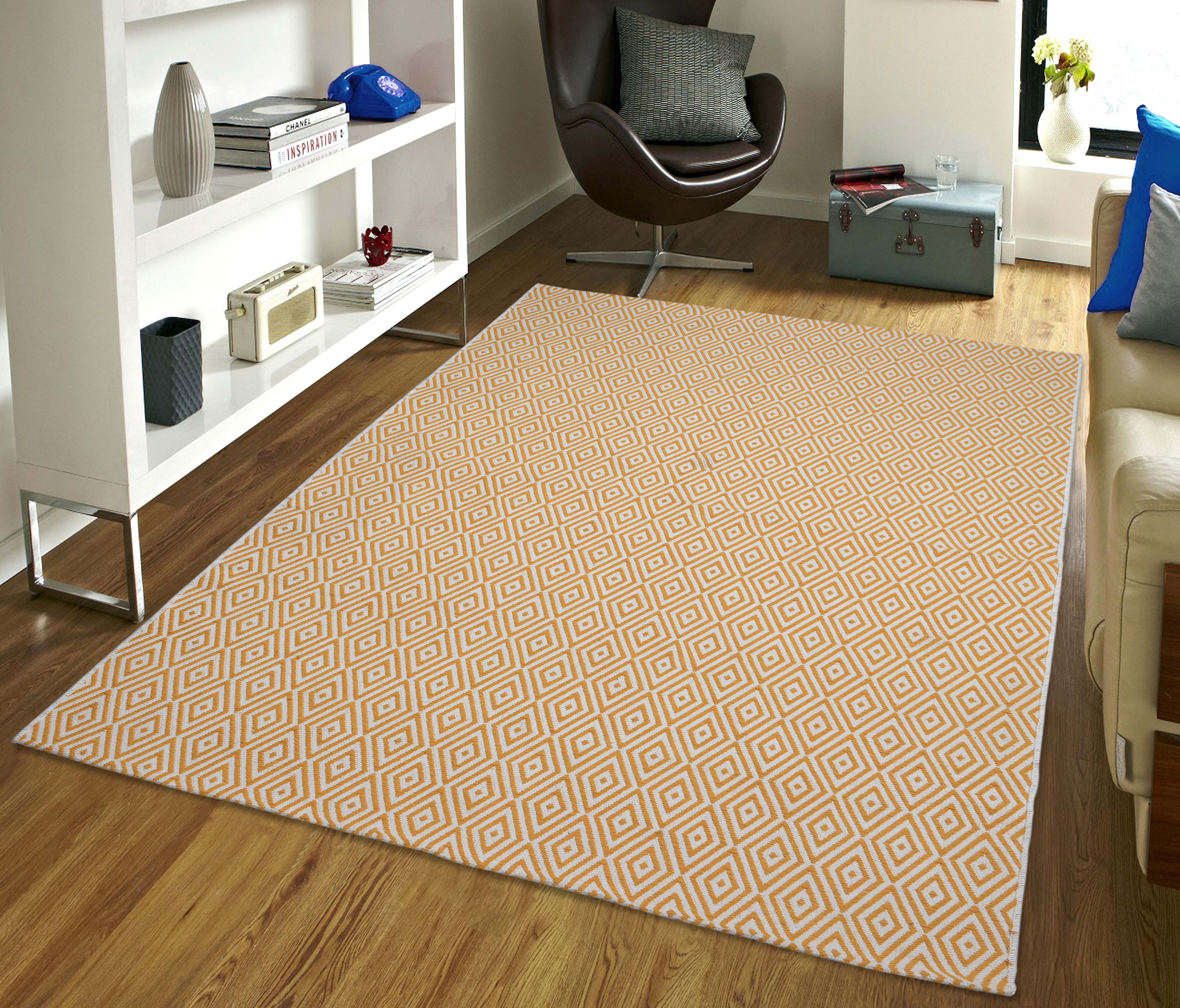 Diamond Cotton Printed Rug - Image 26