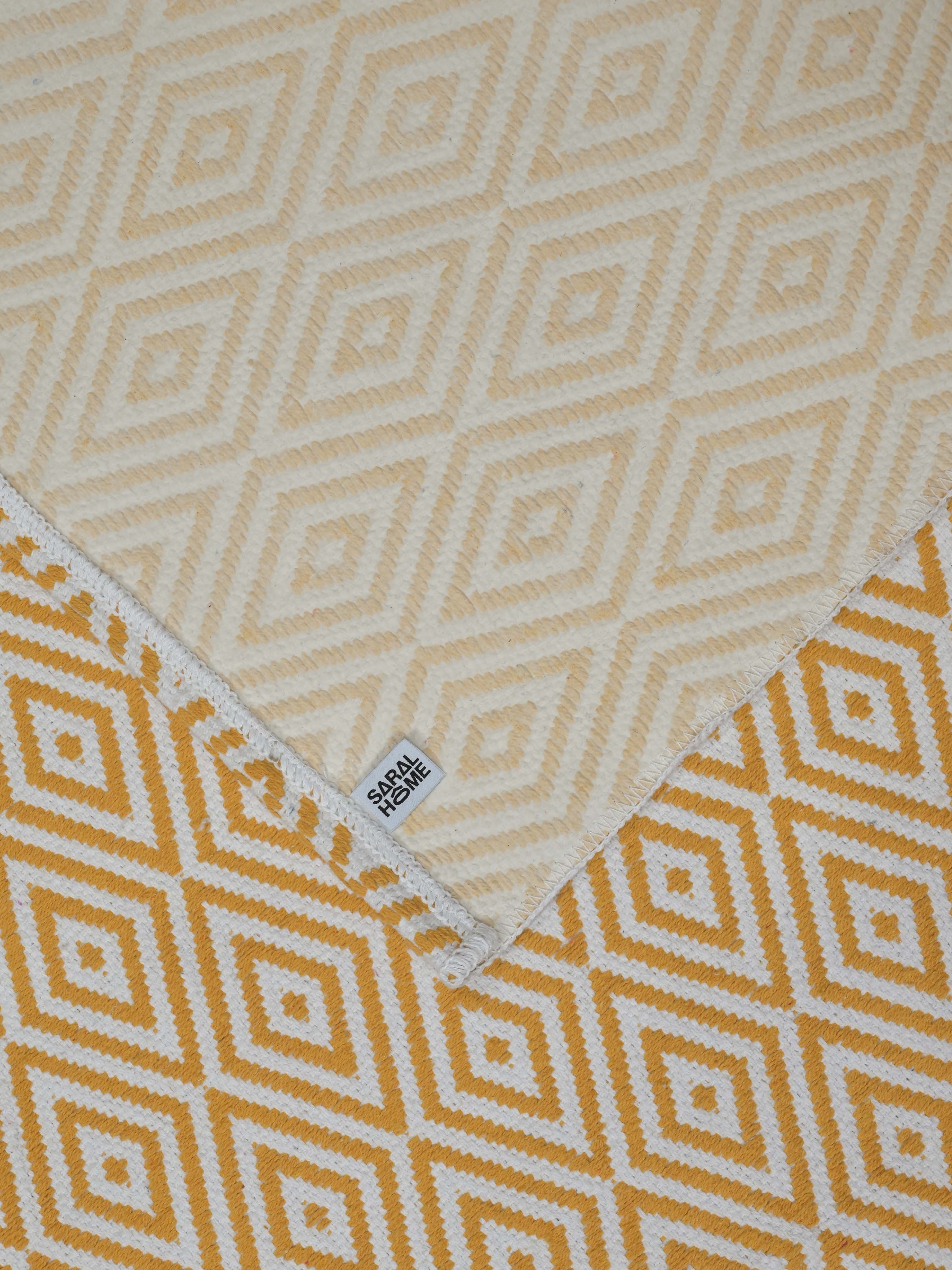 Diamond Cotton Printed Rug - Image 30