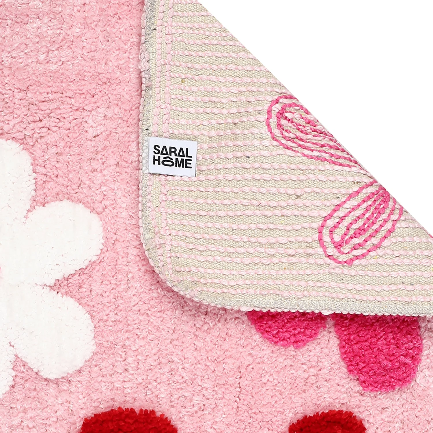 SAKURA Floral Soft Cotton Bathmat | Anti-Skid & Decorative | 40x60 cm - Image 11