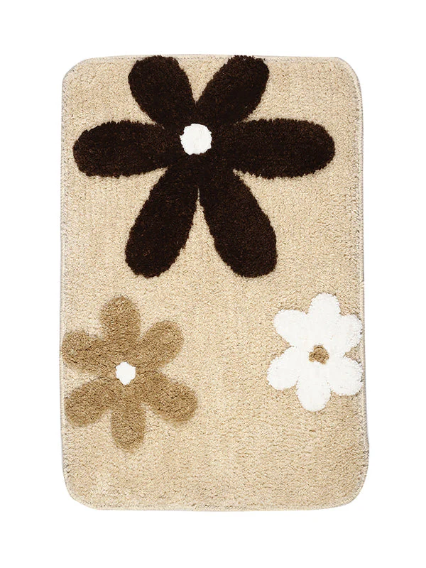 SAKURA Floral Soft Cotton Bathmat | Anti-Skid & Decorative | 40x60 cm - Image 2
