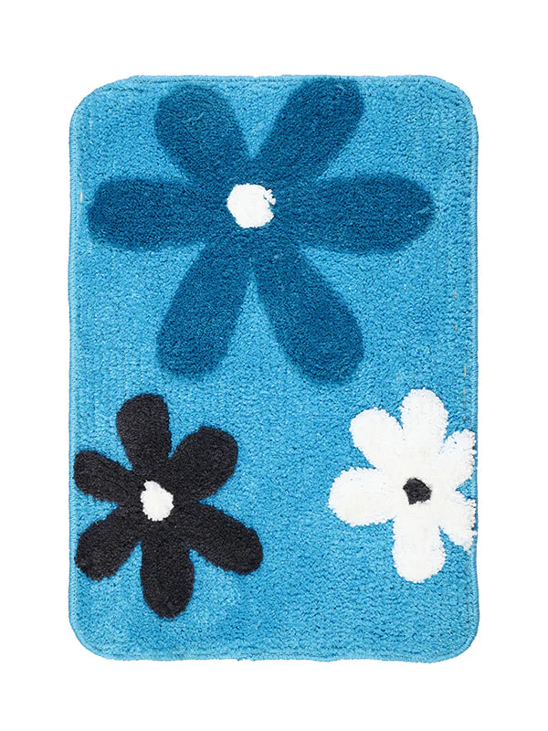 SAKURA Floral Soft Cotton Bathmat | Anti-Skid & Decorative | 40x60 cm - Image 5