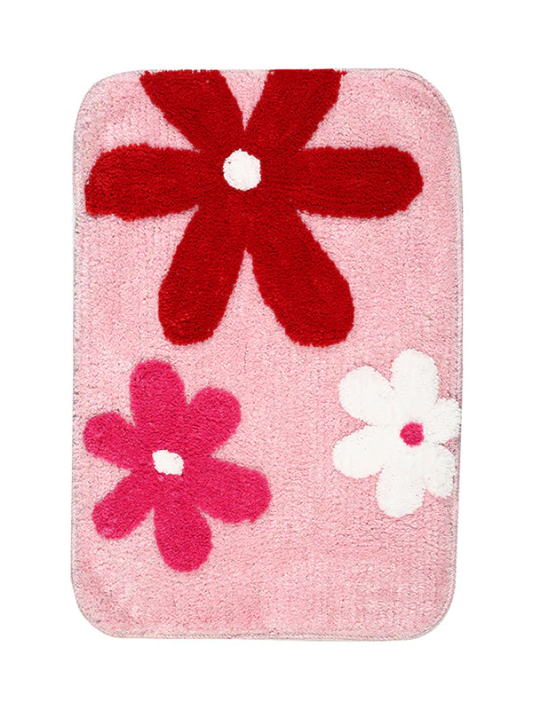 SAKURA Floral Soft Cotton Bathmat | Anti-Skid & Decorative | 40x60 cm - Image 9