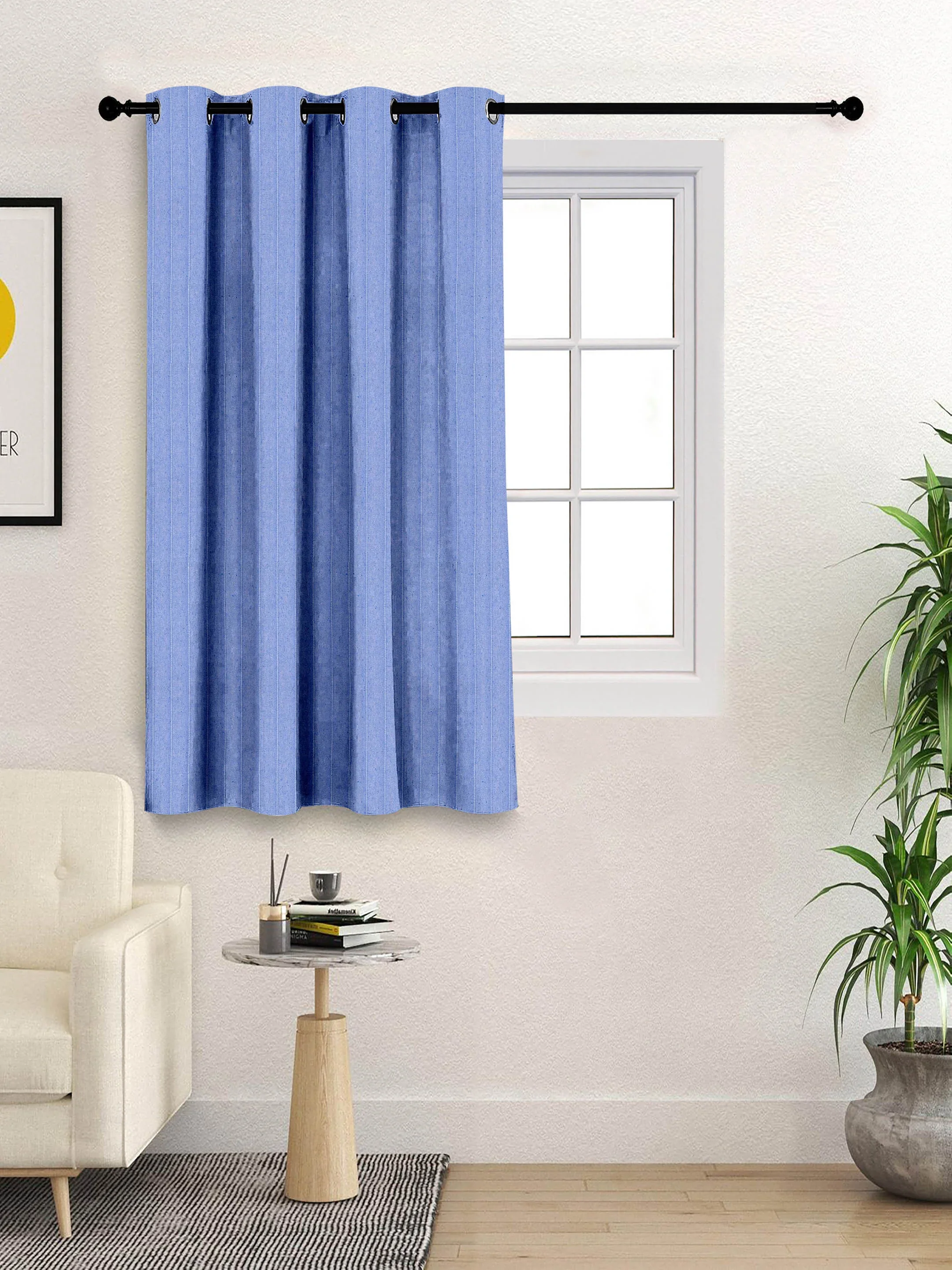 Chawla Handmade Cotton Curtains | Stripes Pattern - Image 4