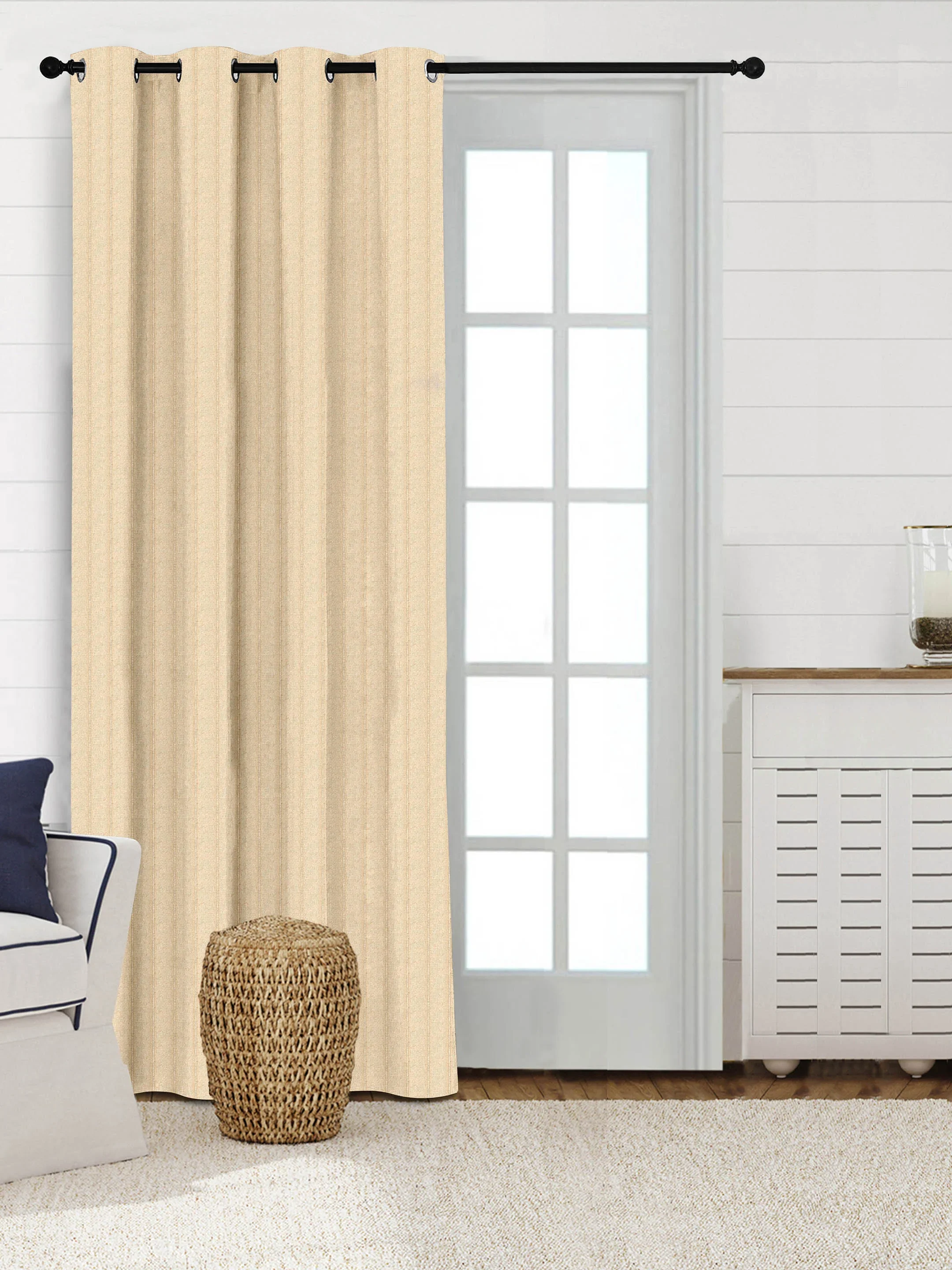 Chawla Handmade Cotton Curtains | Stripes Pattern - Image 7