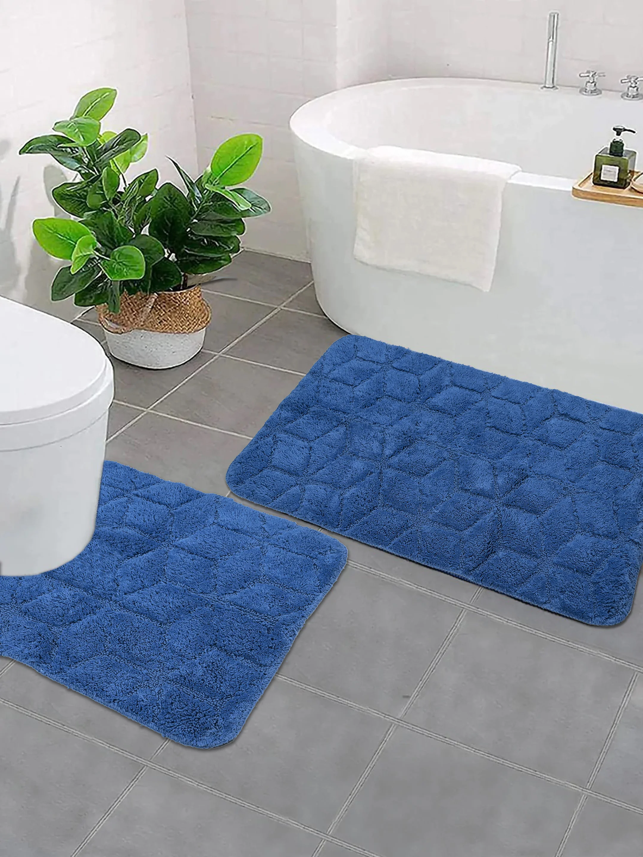 BARFI Soft Anti-Slip Bath Set | Elegant Geometric Pattern & Premium Grip - Image 14