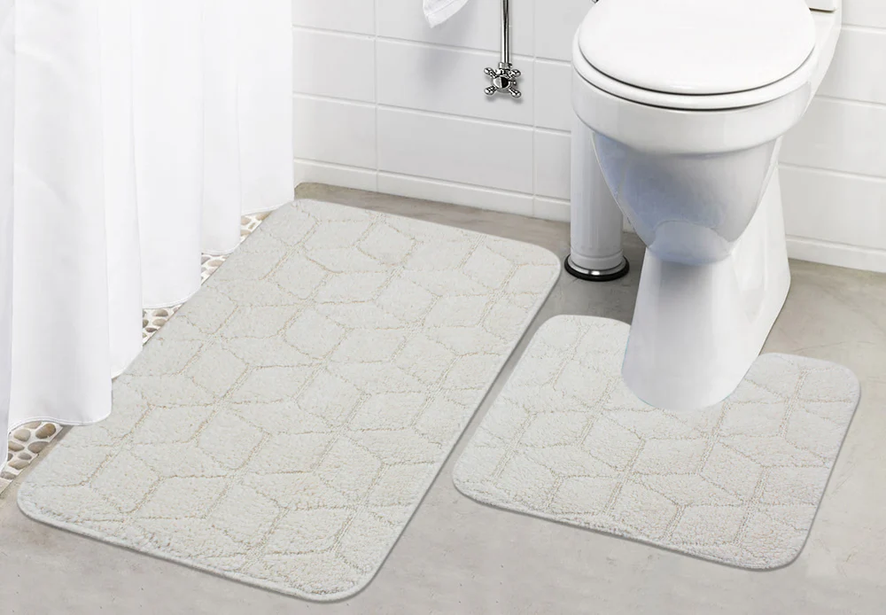 BARFI Soft Anti-Slip Bath Set | Elegant Geometric Pattern & Premium Grip - Image 34