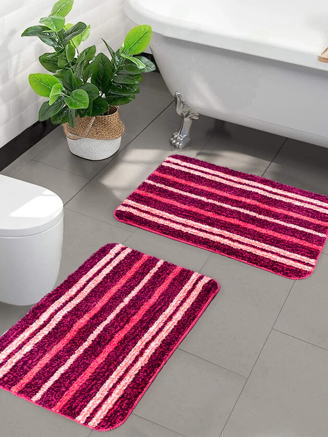 STRIPE Soft Anti-Slip Bathmat | Classic Pattern with Strong Grip Base - Image 70