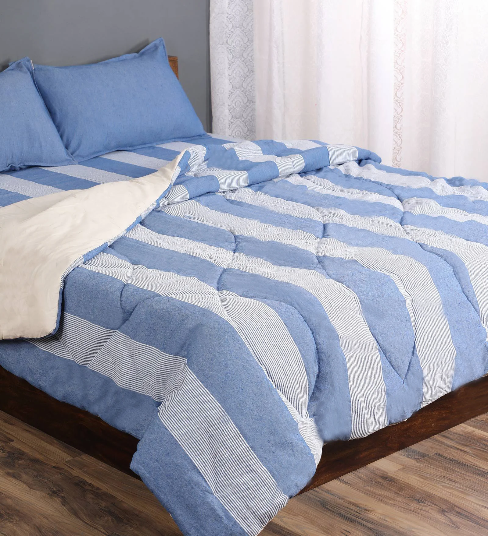 Bedding Combo Set | Includes 1 Bedsheet, 2 Pillow Covers & 1 Quilt/ Comfortor - Image 4