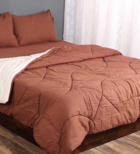 Saral Home 4 Pc Cotton Bedding Combo – Bedsheet, Pillow Covers & Quilt - Image 3