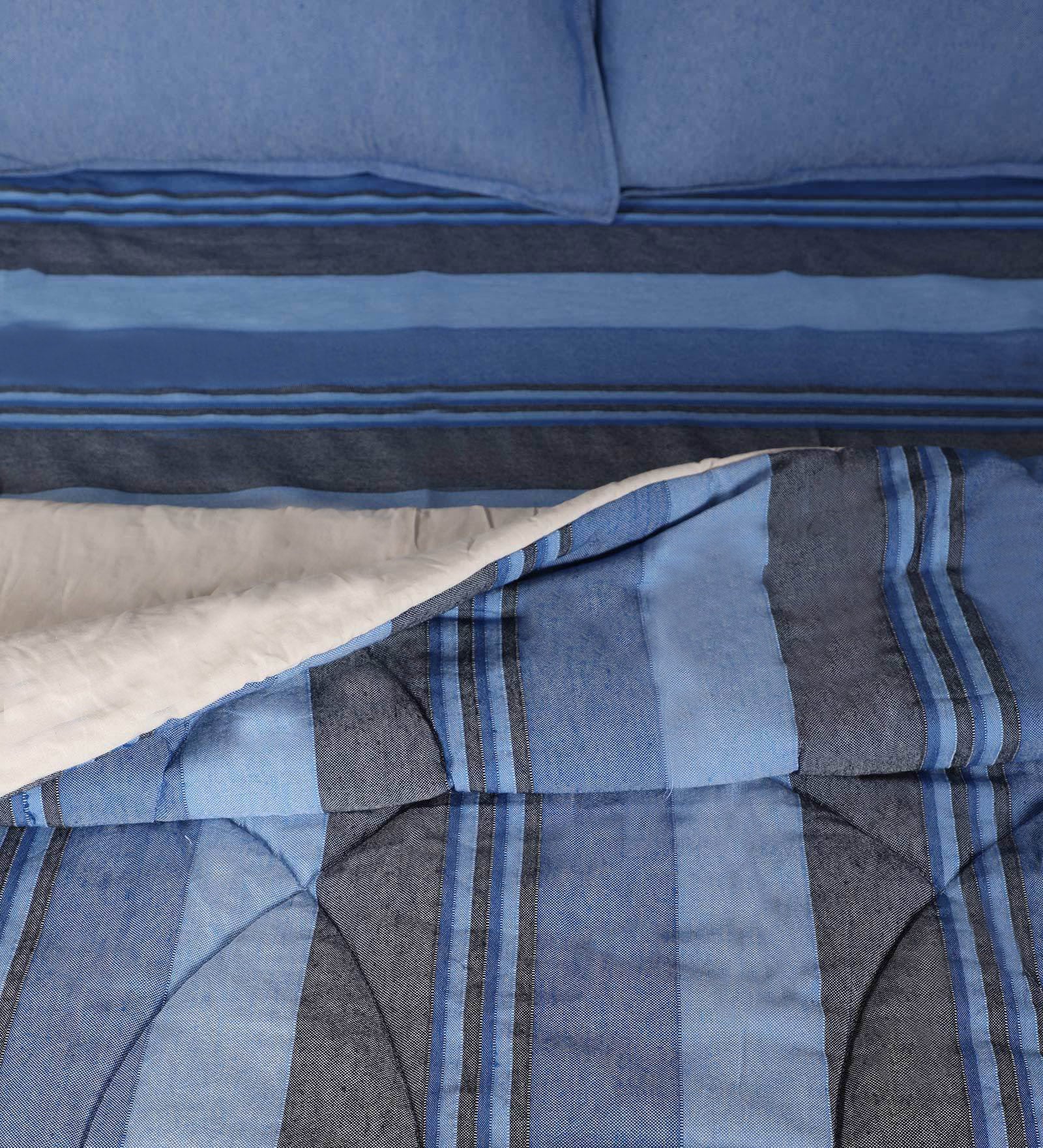 6 PC Bedding Combo | 1 Bedsheet + 2 Pillow Covers + Quilt + 2 Curtains | 90x100 & 4x7 - Image 4