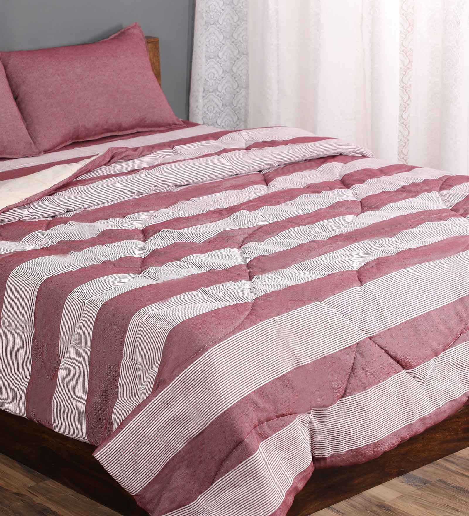 Bedding Combo Set | Includes 1 Bedsheet, 2 Pillow Covers & 1 Quilt/ Comfortor - Image 4