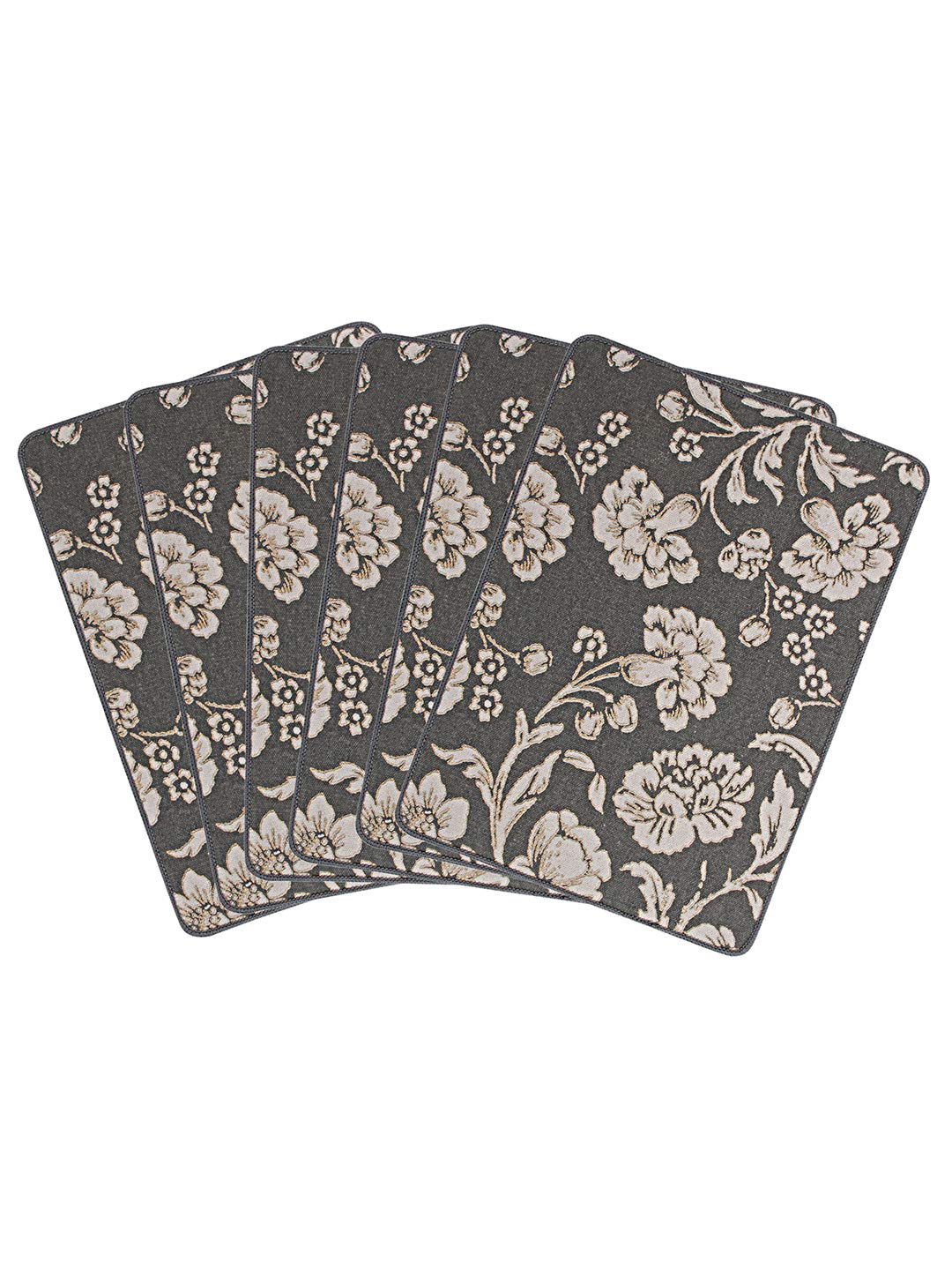 Cotton Decorative Floral Table Mats – Set of 6 - Image 5