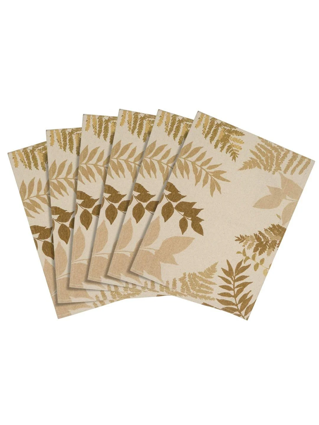 6 Pieces Table Mat with 6 Free Cotton Napkins | Classic Finish Set - Image 2