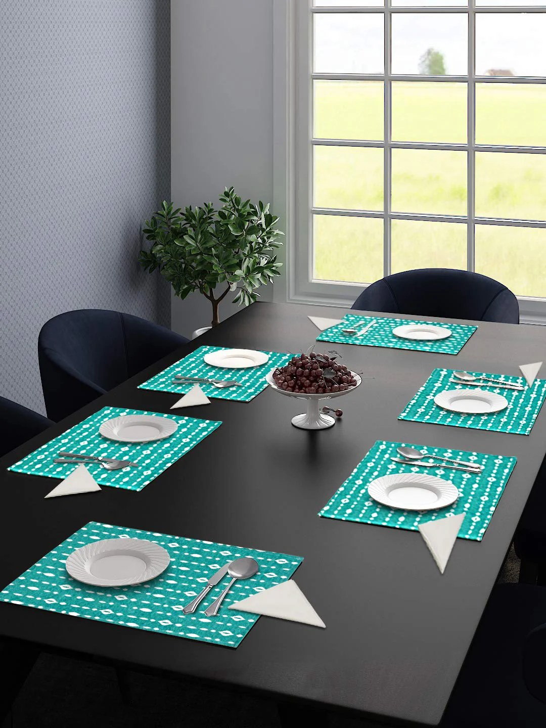 Cotton Table Mat Set – 6 Pieces with 6 Free Cotton Napkins | Everyday Use Design - Image 12
