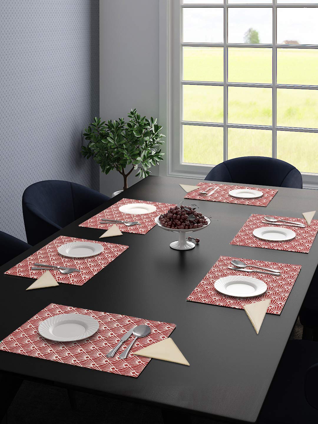Cotton Table Mat Set – 6 Pieces with 6 Free Cotton Napkins | Everyday Use Design - Image 12