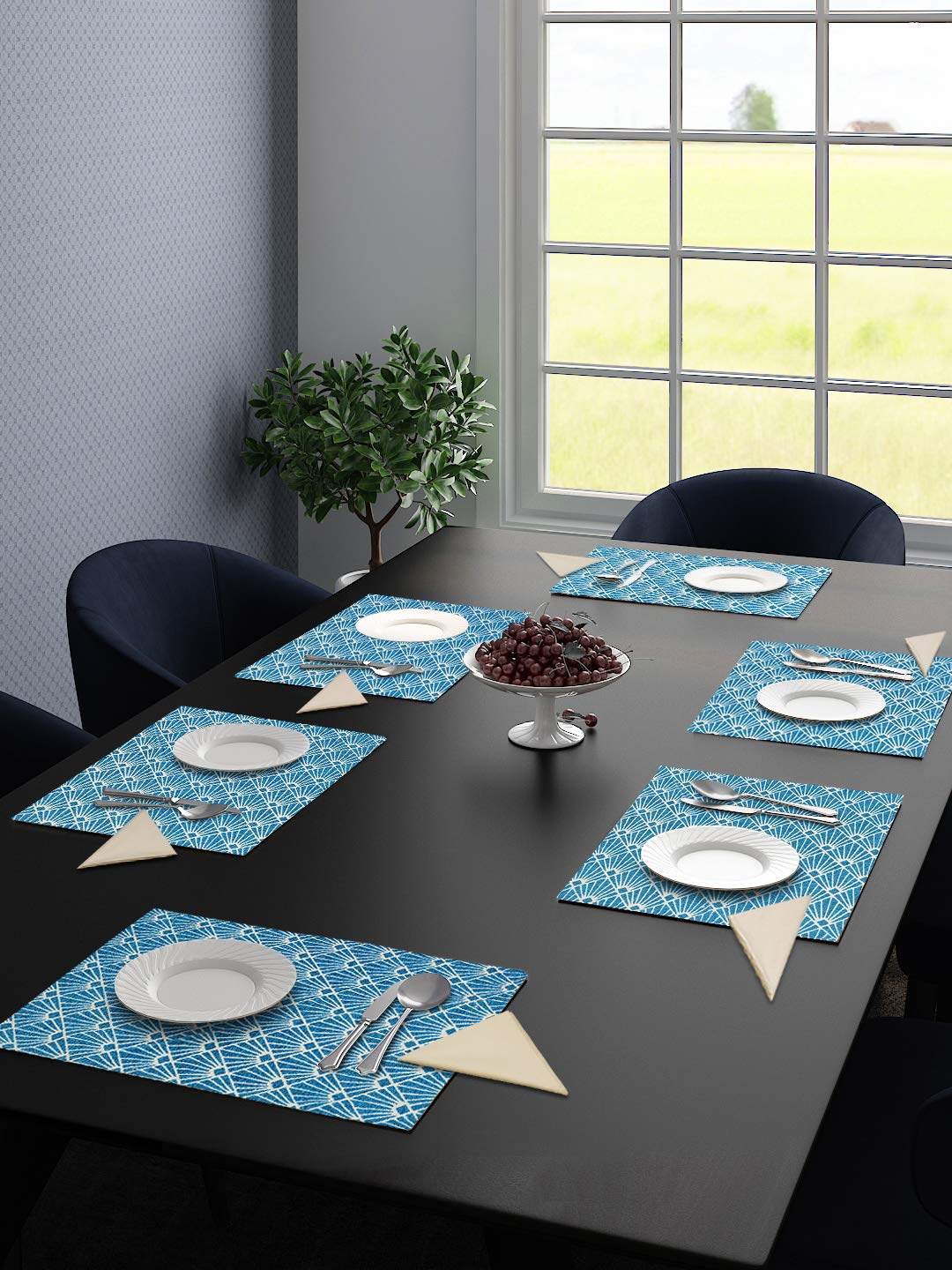 Cotton Table Mat Set – 6 Pieces with 6 Free Cotton Napkins | Everyday Use Design - Image 9
