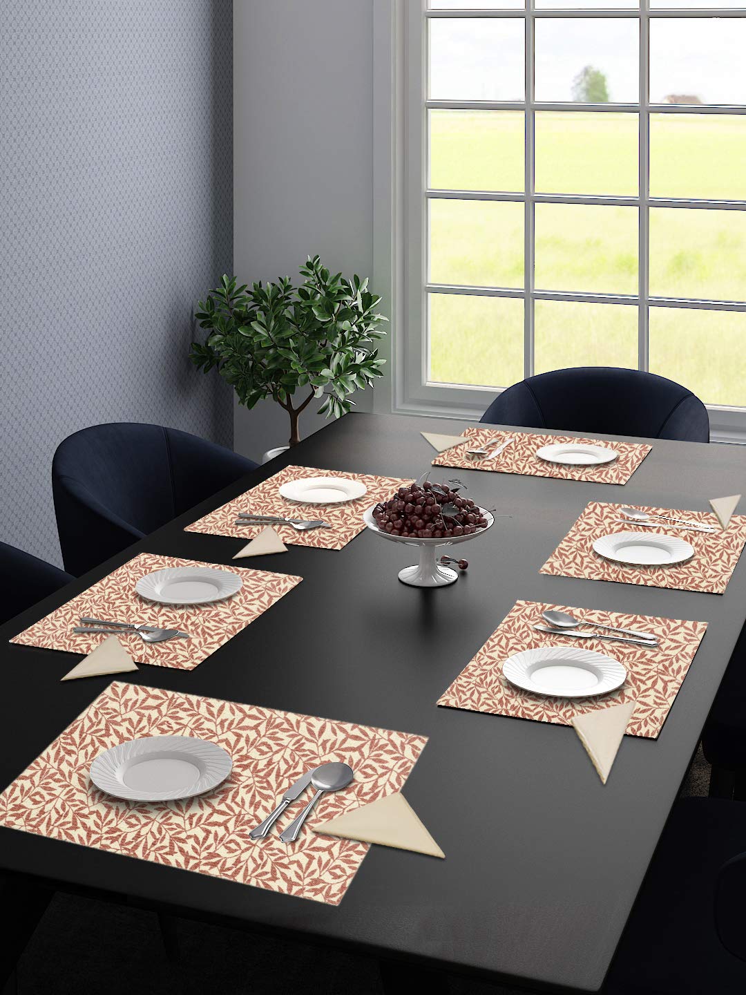 Cotton Table Mat Set – 6 Pieces with 6 Free Cotton Napkins | Elegant Dining Set - Image 12