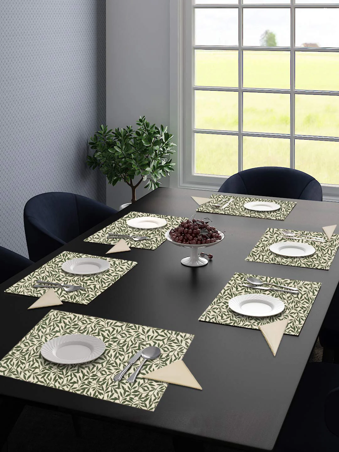 Cotton Table Mat Set – 6 Pieces with 6 Free Cotton Napkins | Elegant Dining Set - Image 18