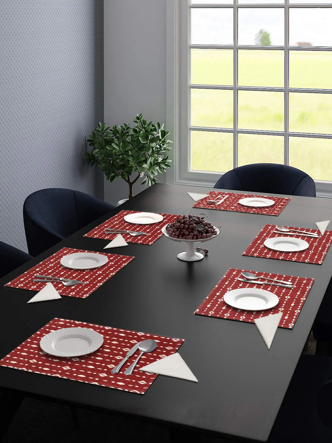Cotton Table Mat Set – 6 Pieces with 6 Free Cotton Napkins | Everyday Use Design - Image 7