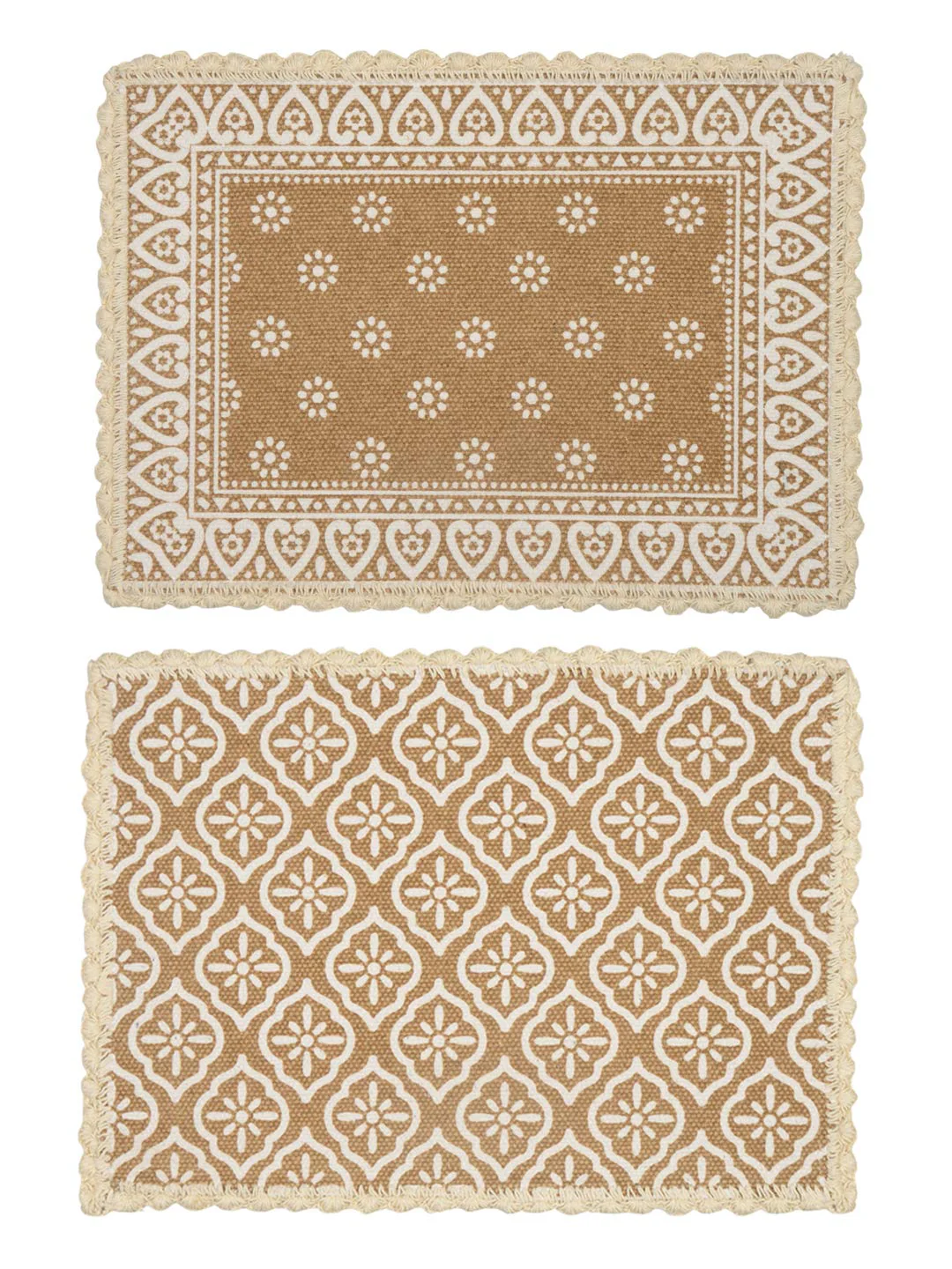 Cotton Dining Table Placemat Set | 4 Mats (33x45 cm) + 1 Runner (45x120 cm) | Set of 5 - Image 4